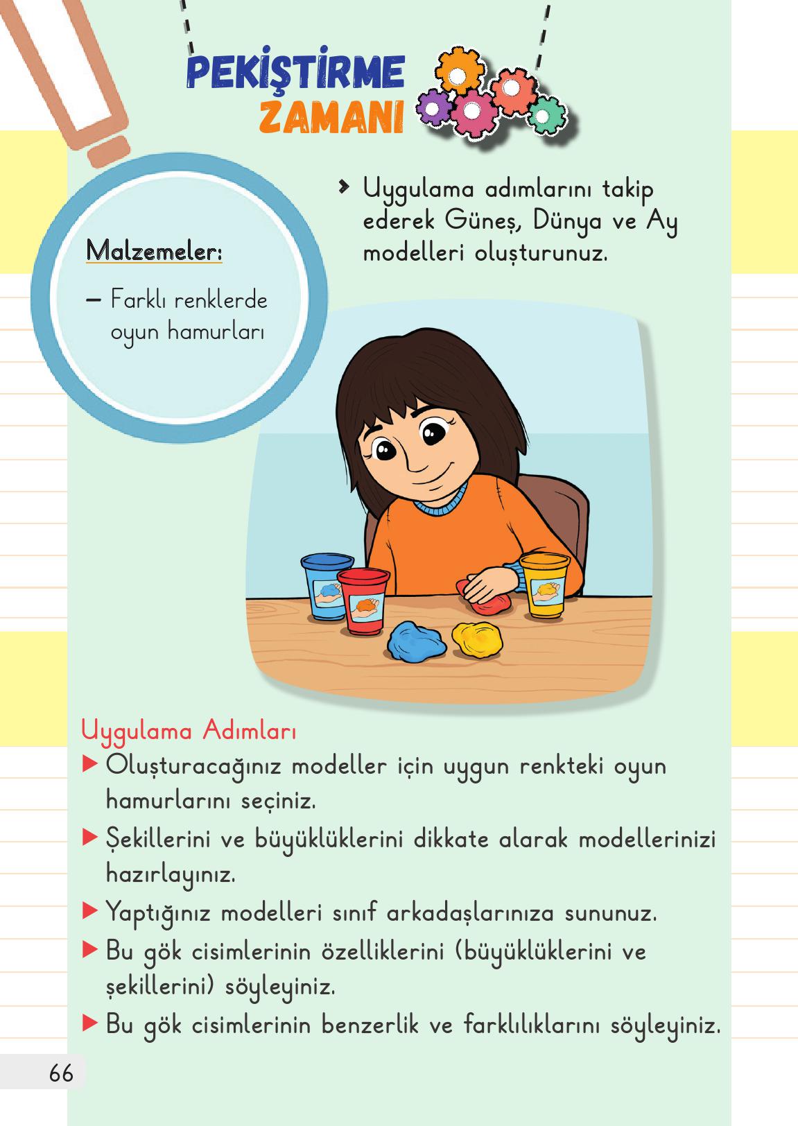 1. Sınıf Meb Yayınları 2. Kitap Hayat Bilgisi Ders Kitabı Sayfa 66 Cevapları