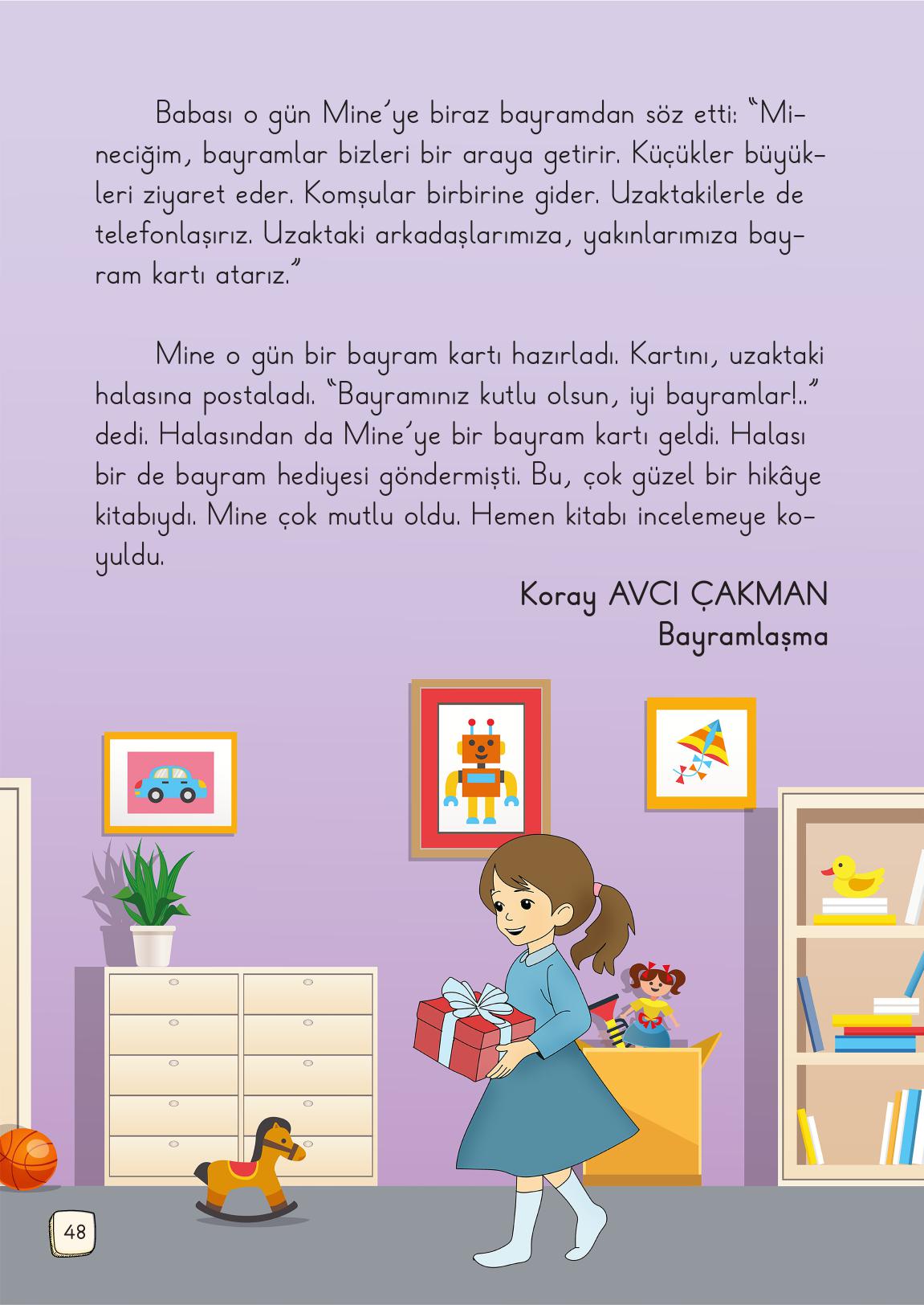 1. Sınıf Meb Yayınları 2. Kitap Türkçe Ders Kitabı Sayfa 48 Cevapları