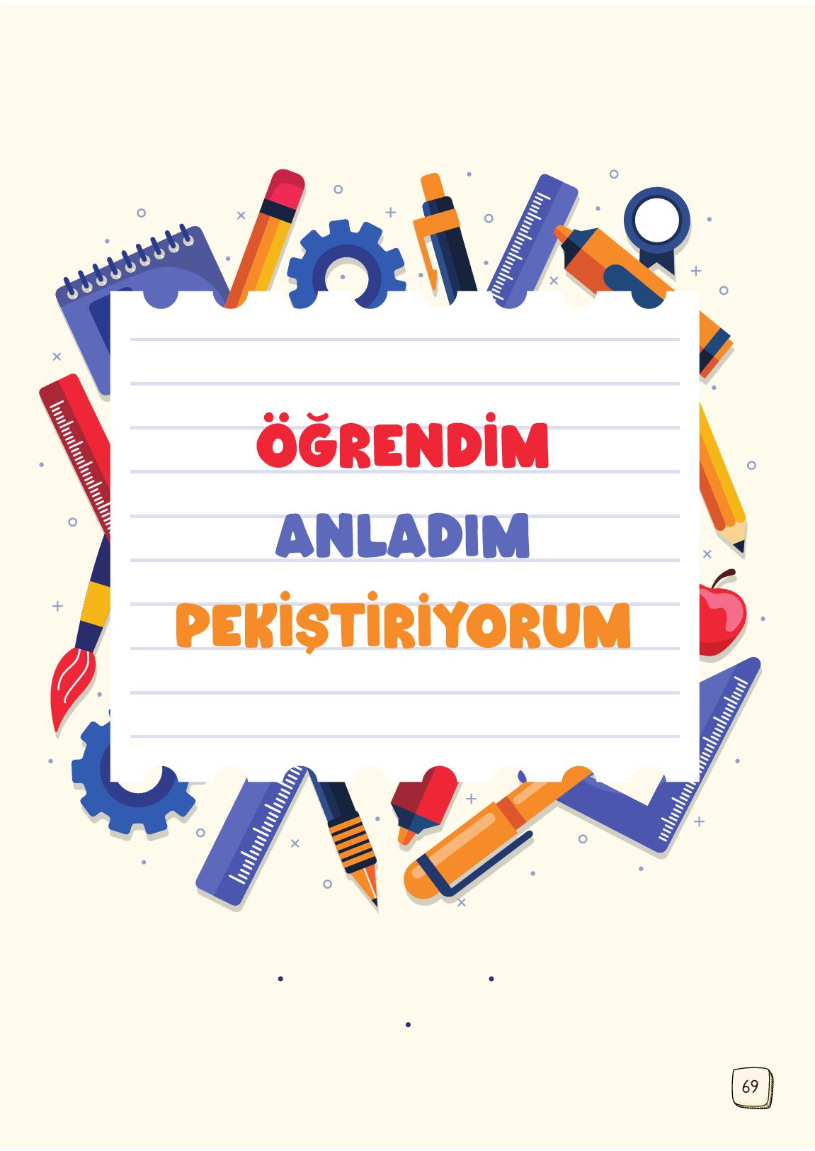 1. Sınıf Meb Yayınları 2. Kitap Türkçe Ders Kitabı Sayfa 69 Cevapları