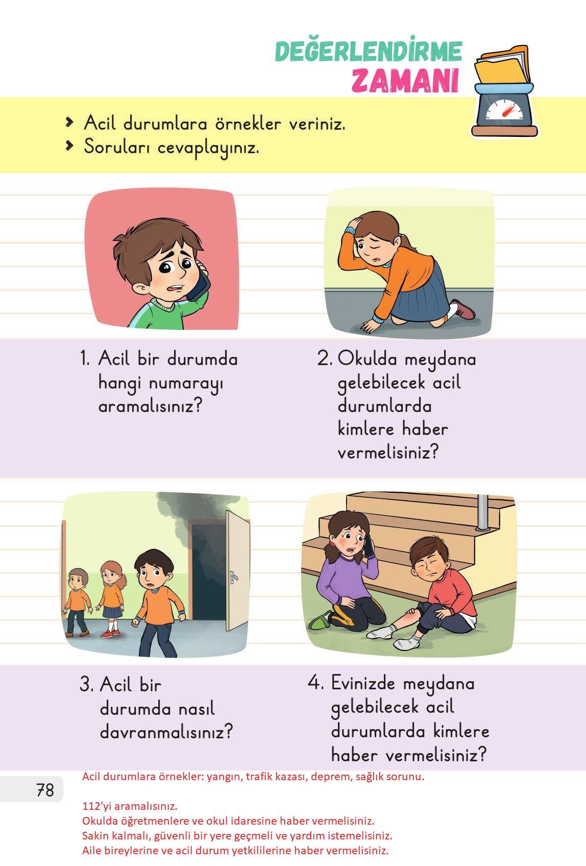 1. Sınıf Meb Yayınları Hayat Bilgisi Ders Kitabı Sayfa 78 Cevapları 1. Sınıf Meb Yayınları Hayat Bilgisi Ders Kitabı Sayfa 78 Cevapları