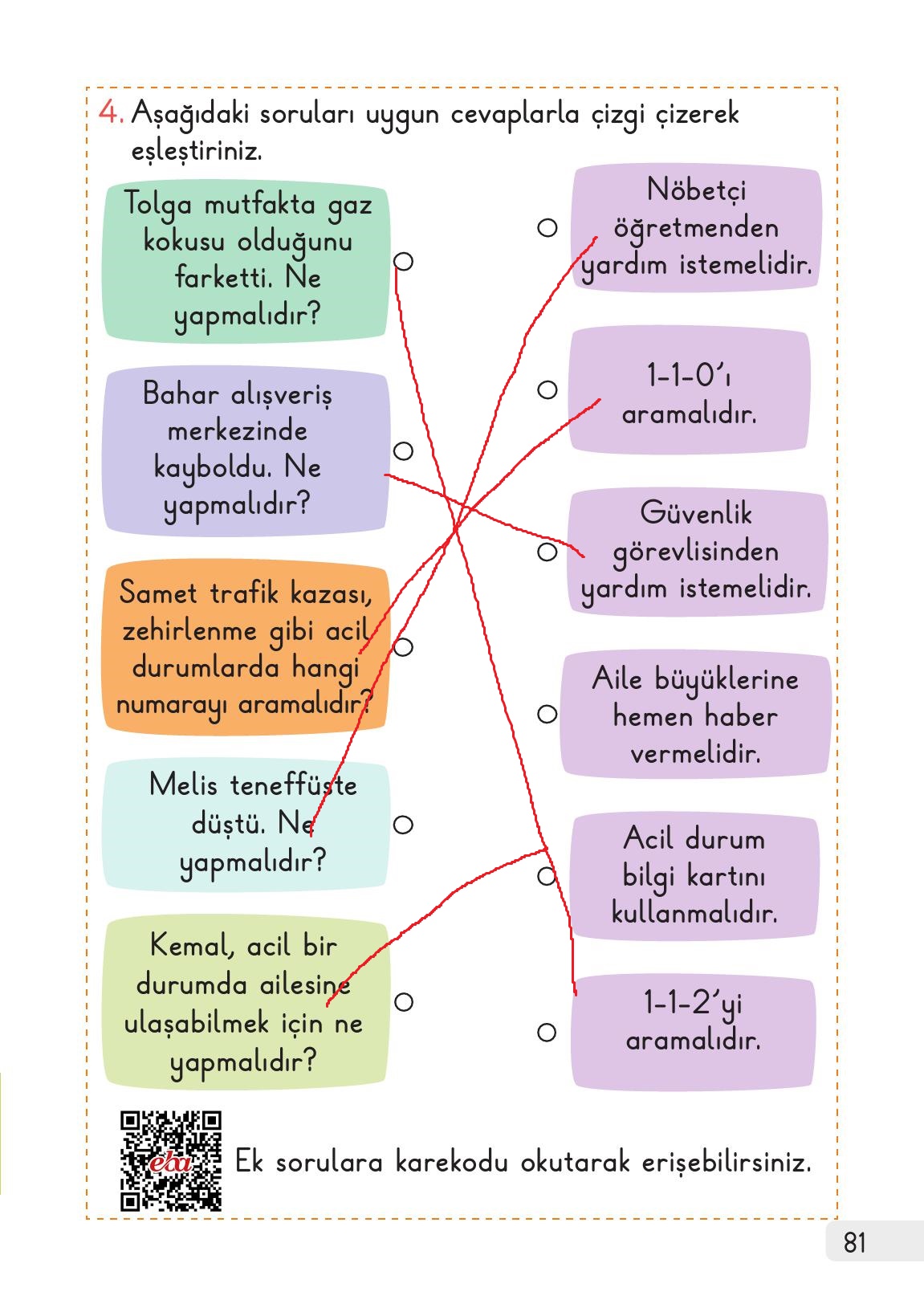 1. Sınıf Meb Yayınları Hayat Bilgisi Ders Kitabı Sayfa 81 Cevapları 1. Sınıf Meb Yayınları Hayat Bilgisi Ders Kitabı Sayfa 81 Cevapları