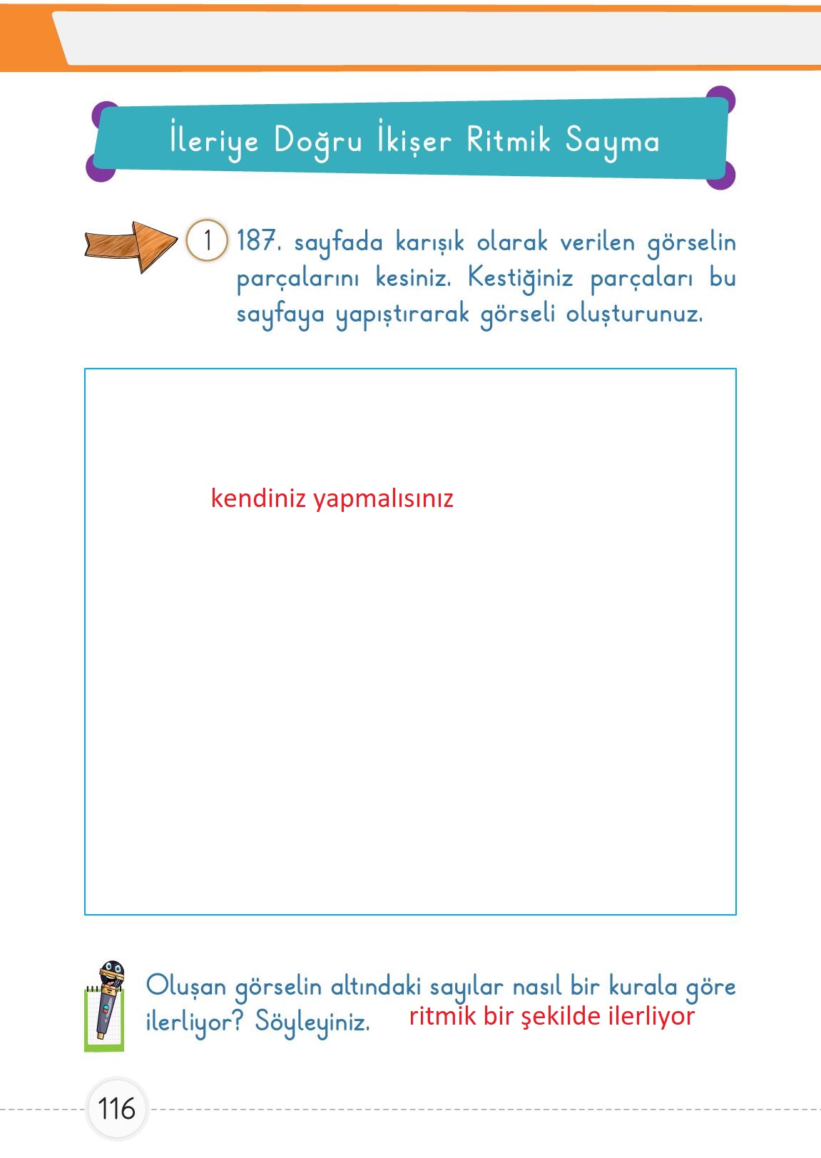 1. Sınıf Meb Yayınları Matematik Ders Kitabı Sayfa 116 Cevapları