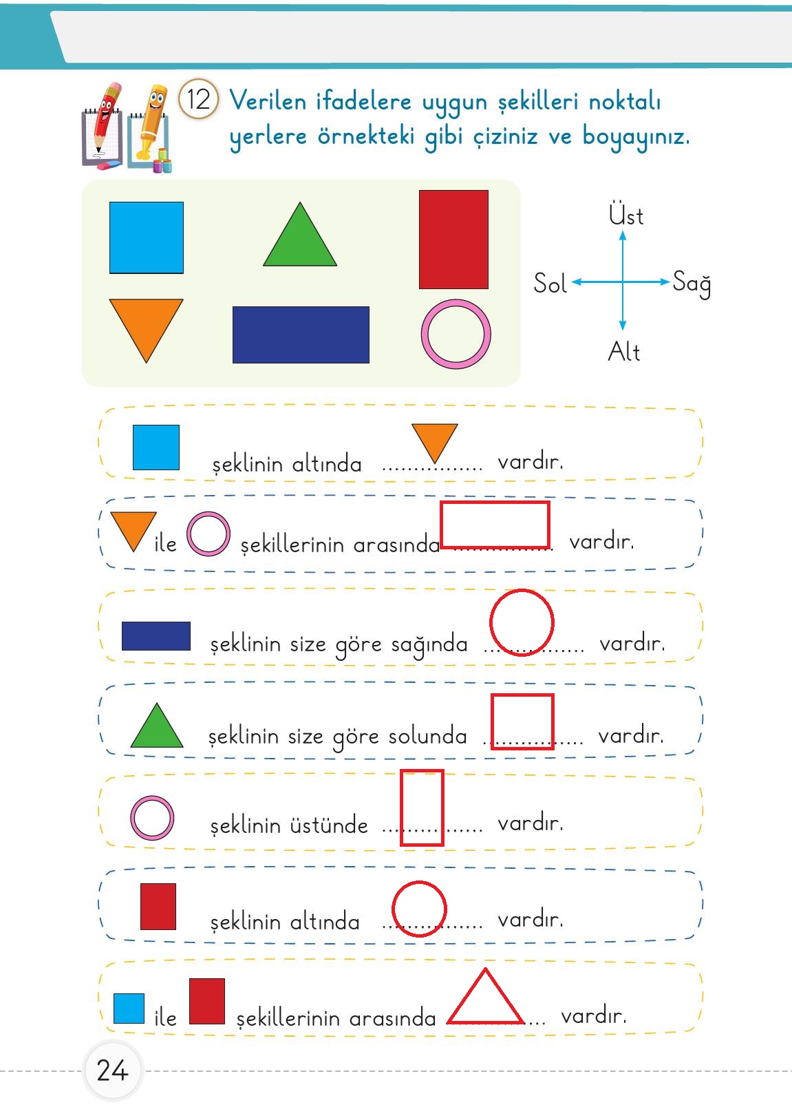 1. Sınıf Meb Yayınları Matematik Ders Kitabı Sayfa 24 Cevapları