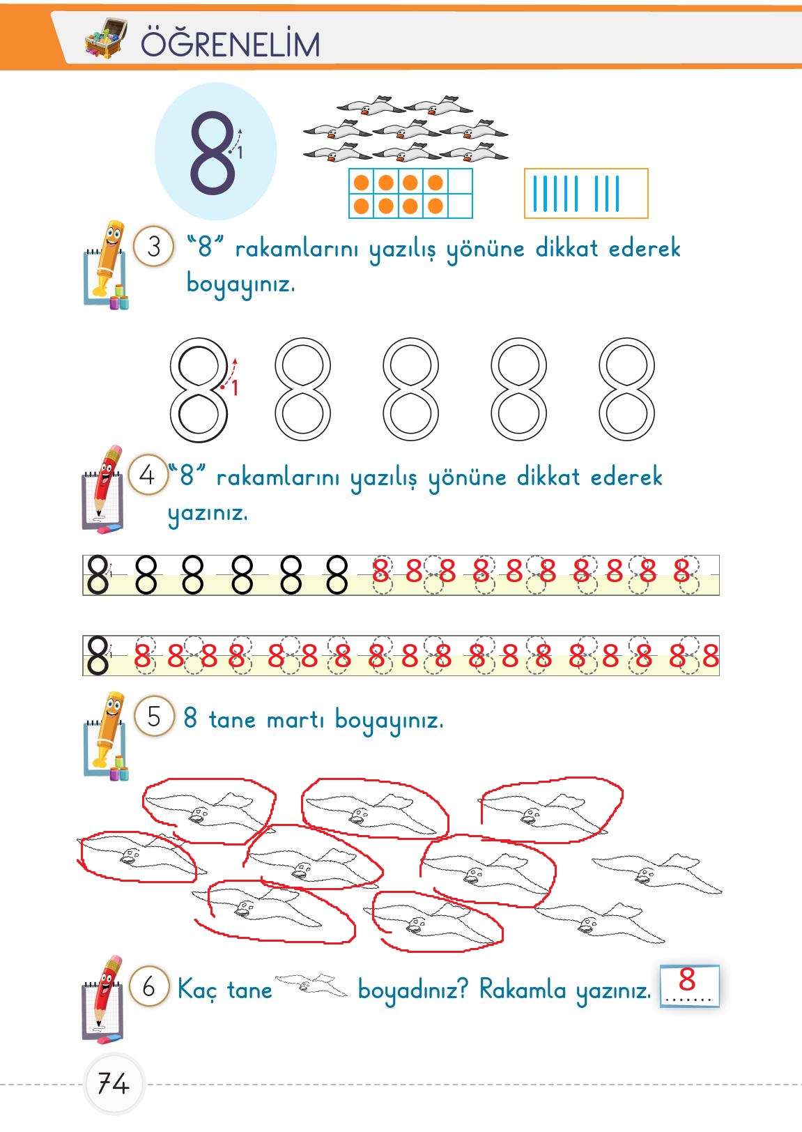 1. Sınıf Meb Yayınları Matematik Ders Kitabı Sayfa 74 Cevapları 1. Sınıf Meb Yayınları Matematik Ders Kitabı Sayfa 74 Cevapları