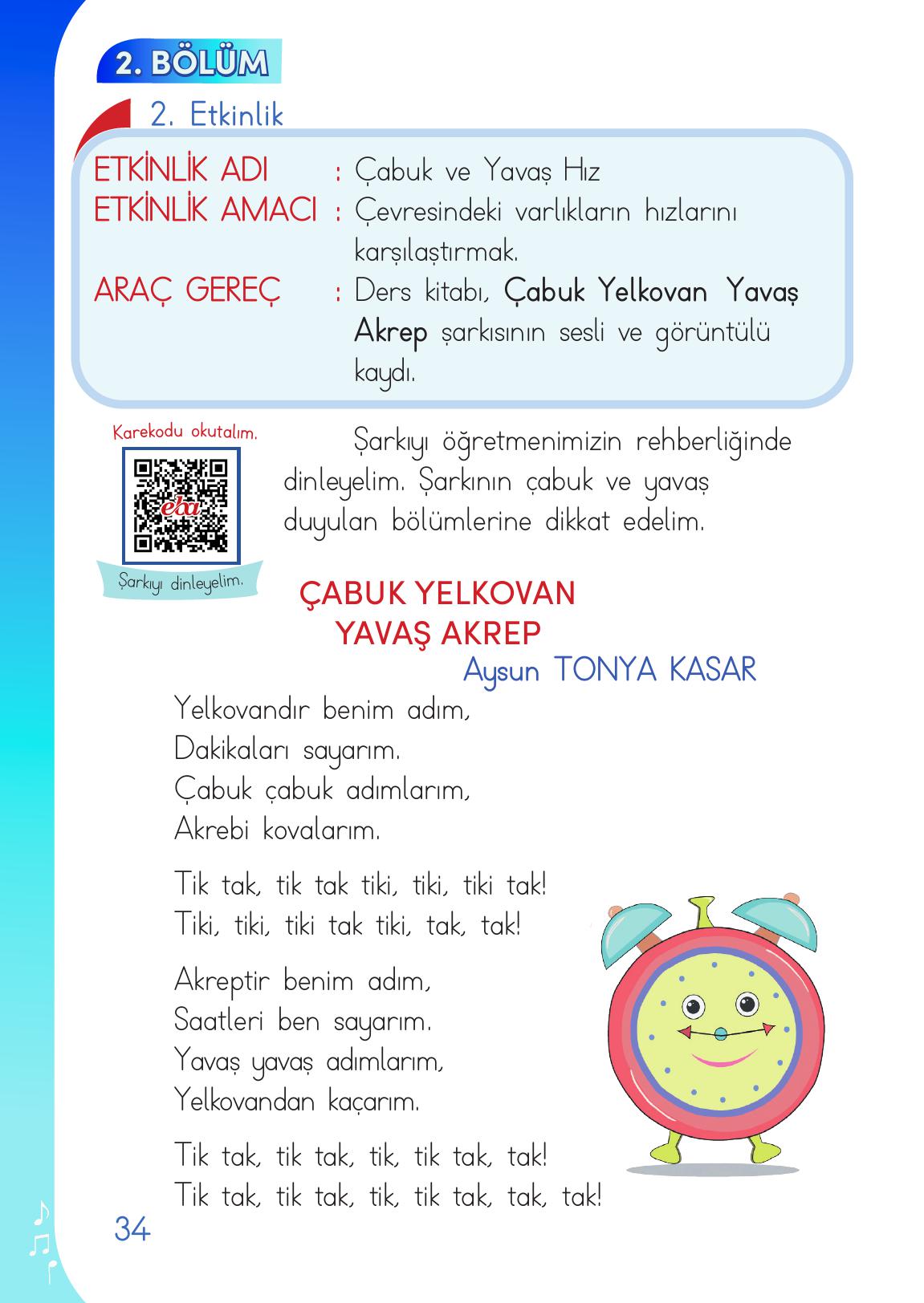 1. Sınıf Meb Yayınları Müzik Ders Kitabı Sayfa 34 Cevapları 1. Sınıf Meb Yayınları Müzik Ders Kitabı Sayfa 34 Cevapları