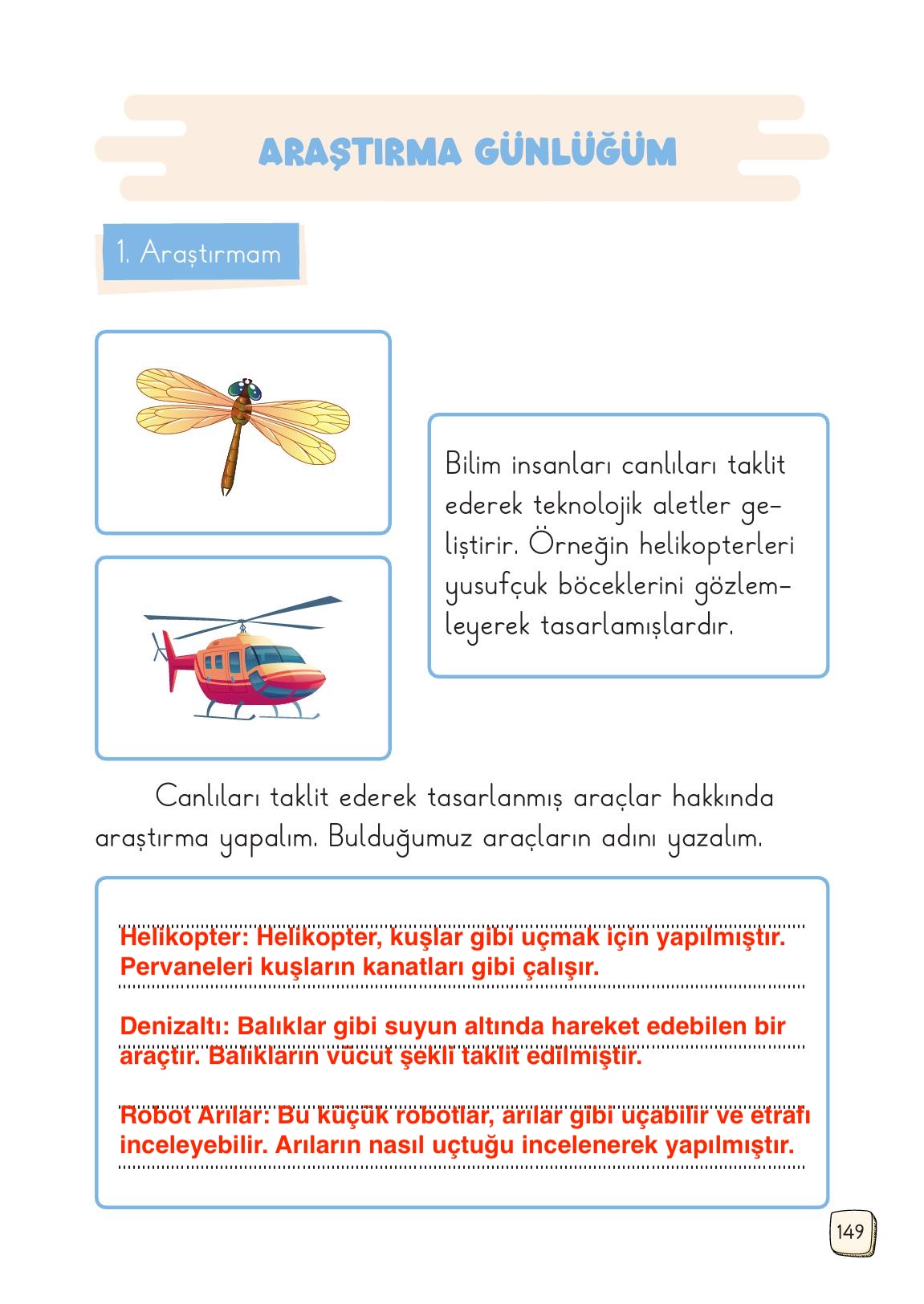 1. Sınıf Meb Yayınları Türkçe Ders Kitabı Sayfa 149 Cevapları