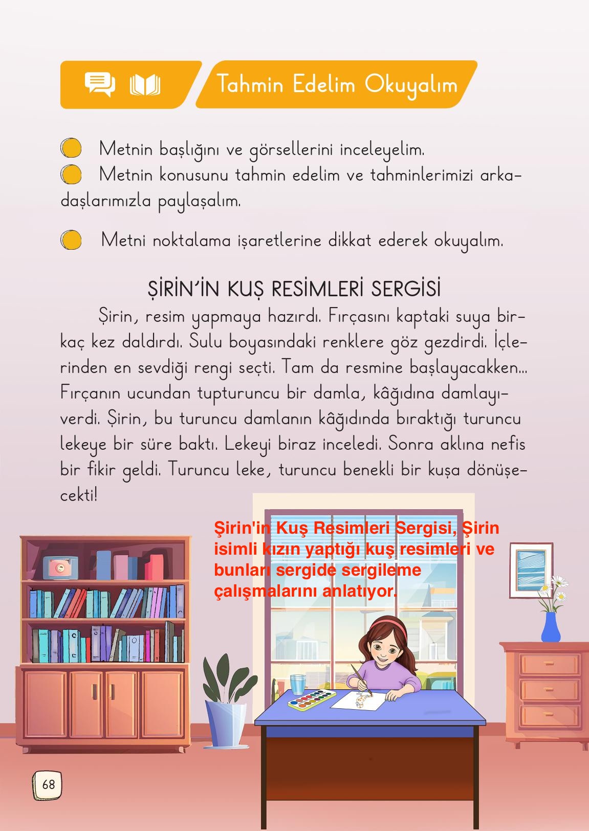 1. Sınıf Meb Yayınları Türkçe Ders Kitabı Sayfa 68 Cevapları