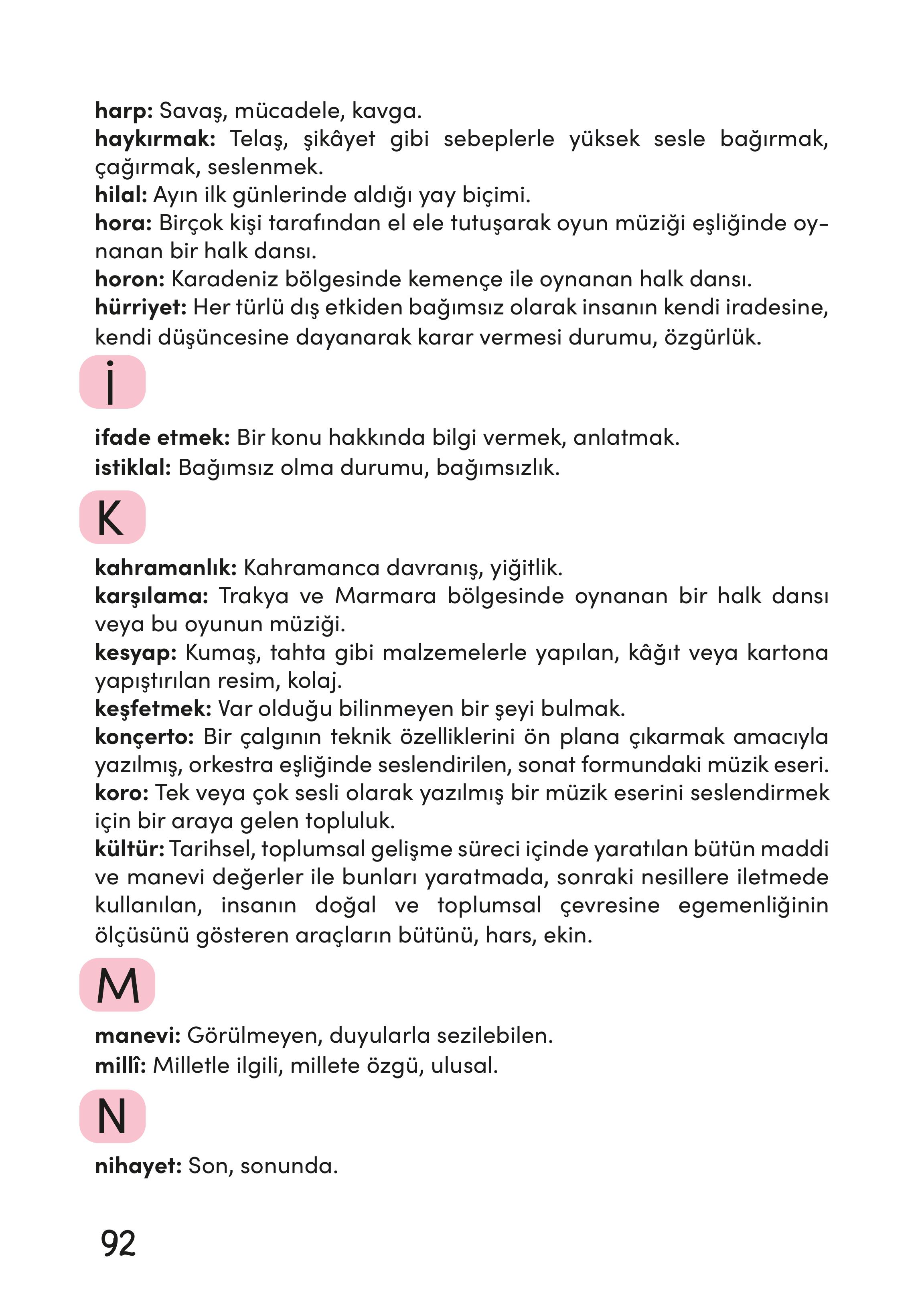 3. Sınıf Meb Yayınları Müzik Ders Kitabı Sayfa 93 Cevapları