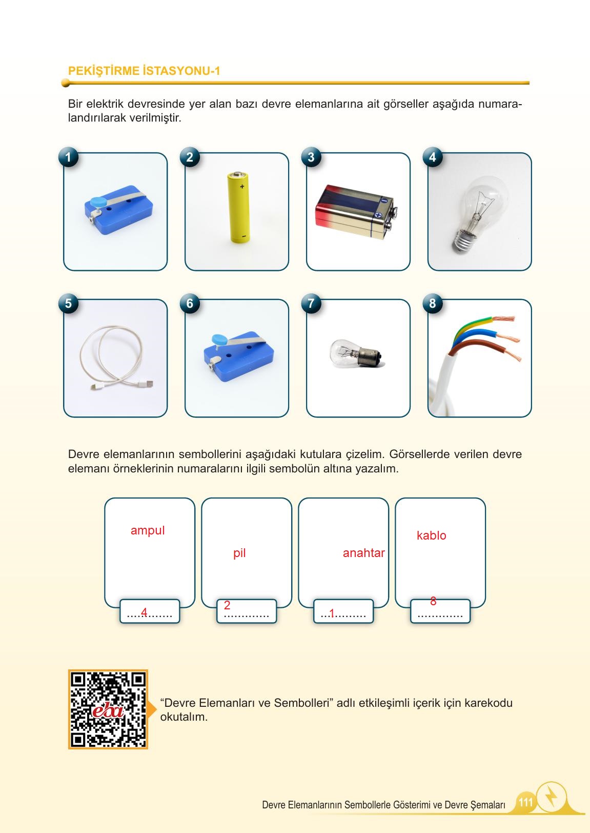 5. Sınıf Meb Yayınları 2. Kitap Fen Bilimleri Ders Kitabı Sayfa 111 Cevapları