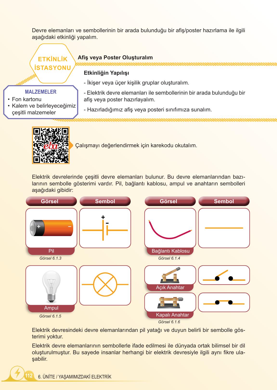 5. Sınıf Meb Yayınları 2. Kitap Fen Bilimleri Ders Kitabı Sayfa 112 Cevapları