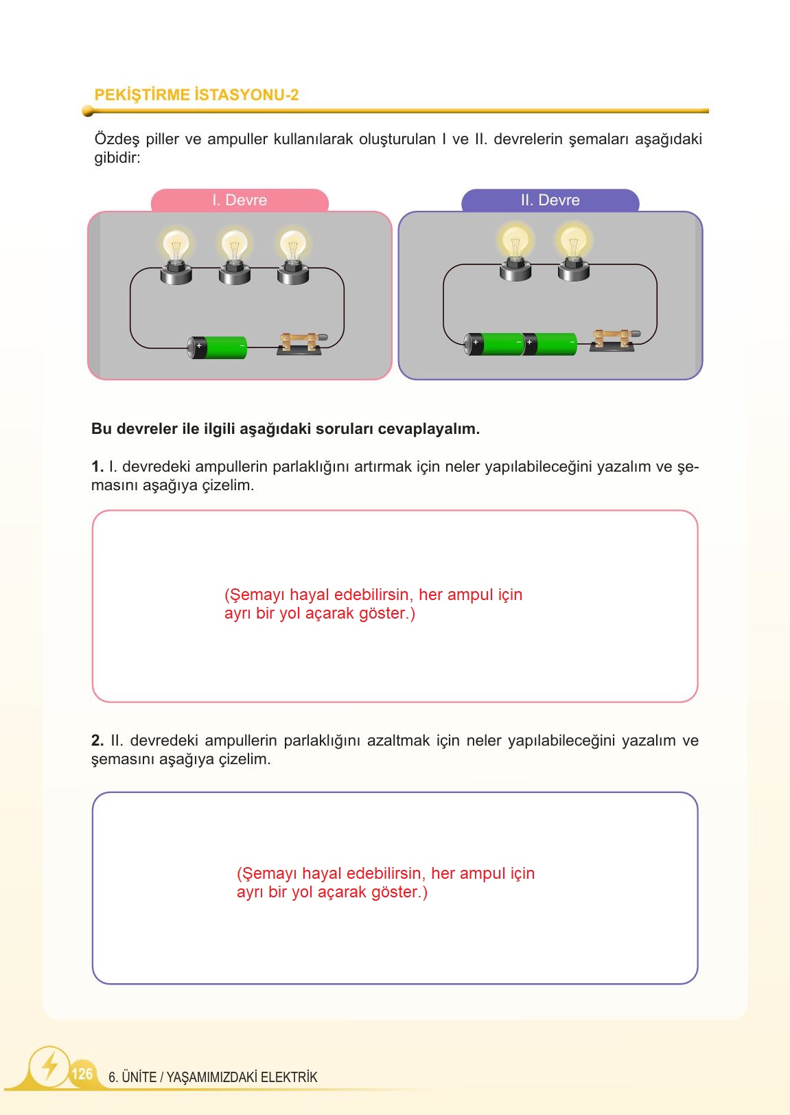 5. Sınıf Meb Yayınları 2. Kitap Fen Bilimleri Ders Kitabı Sayfa 126 Cevapları