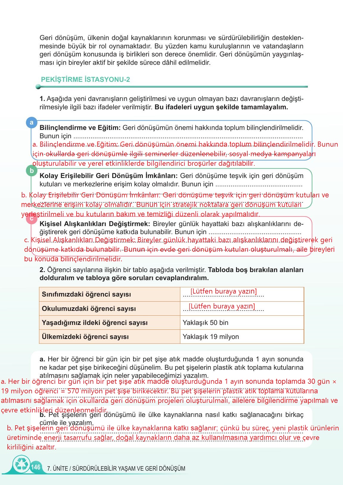 5. Sınıf Meb Yayınları 2. Kitap Fen Bilimleri Ders Kitabı Sayfa 146 Cevapları