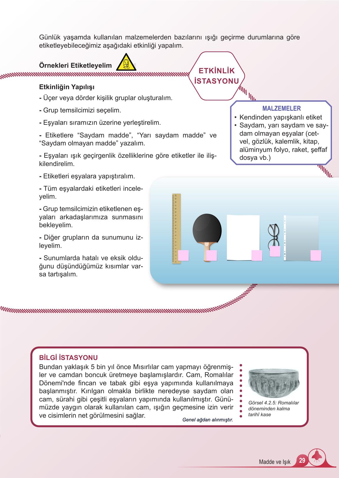 5. Sınıf Meb Yayınları 2. Kitap Fen Bilimleri Ders Kitabı Sayfa 29 Cevapları