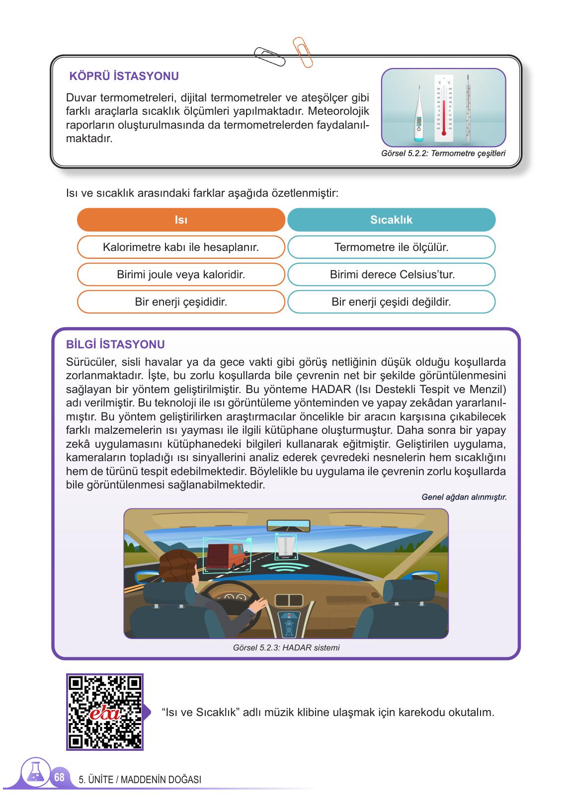 5. Sınıf Meb Yayınları 2. Kitap Fen Bilimleri Ders Kitabı Sayfa 68 Cevapları