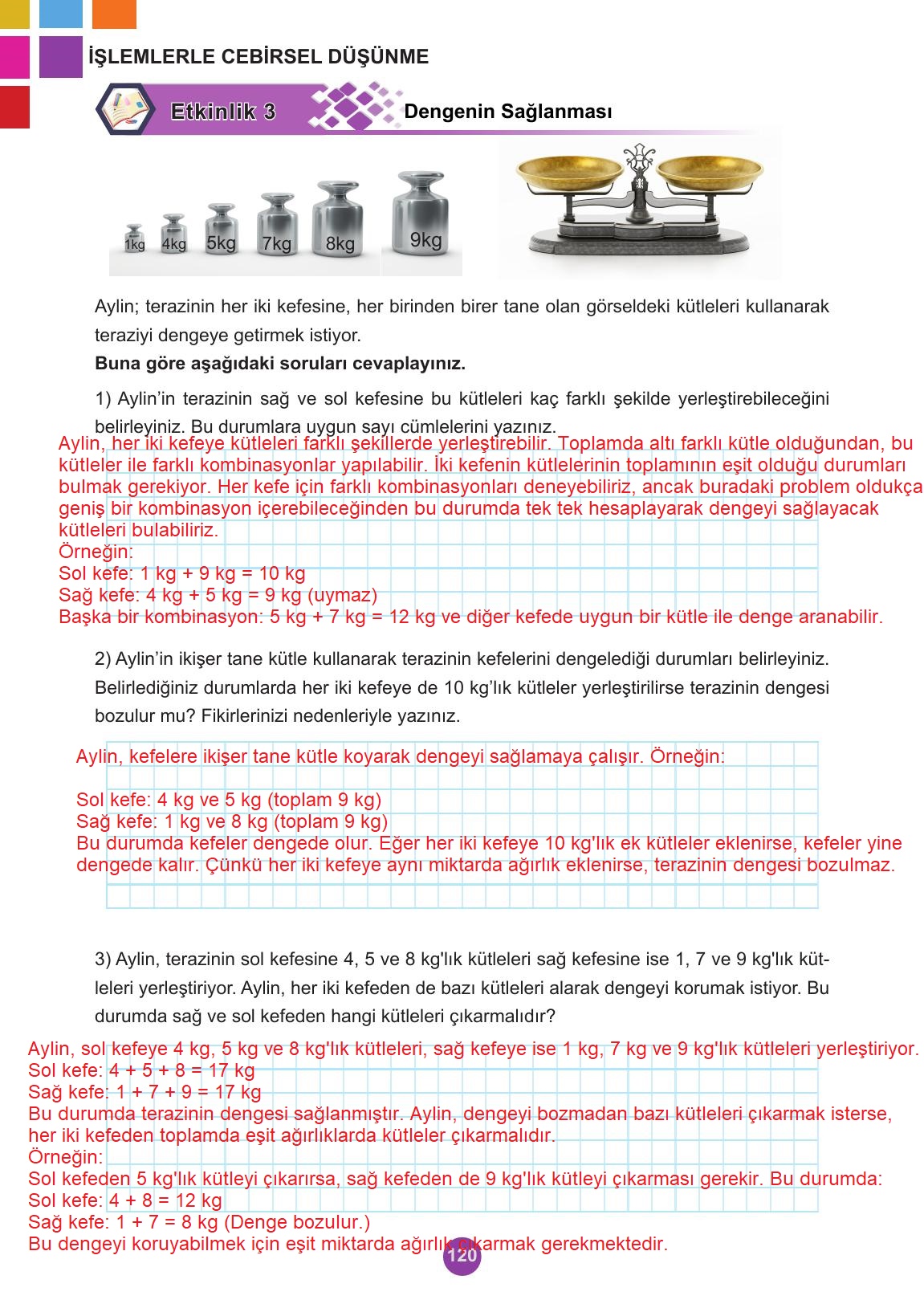 5. Sınıf Meb Yayınları 2. Kitap Matematik Ders Kitabı Sayfa 120 Cevapları