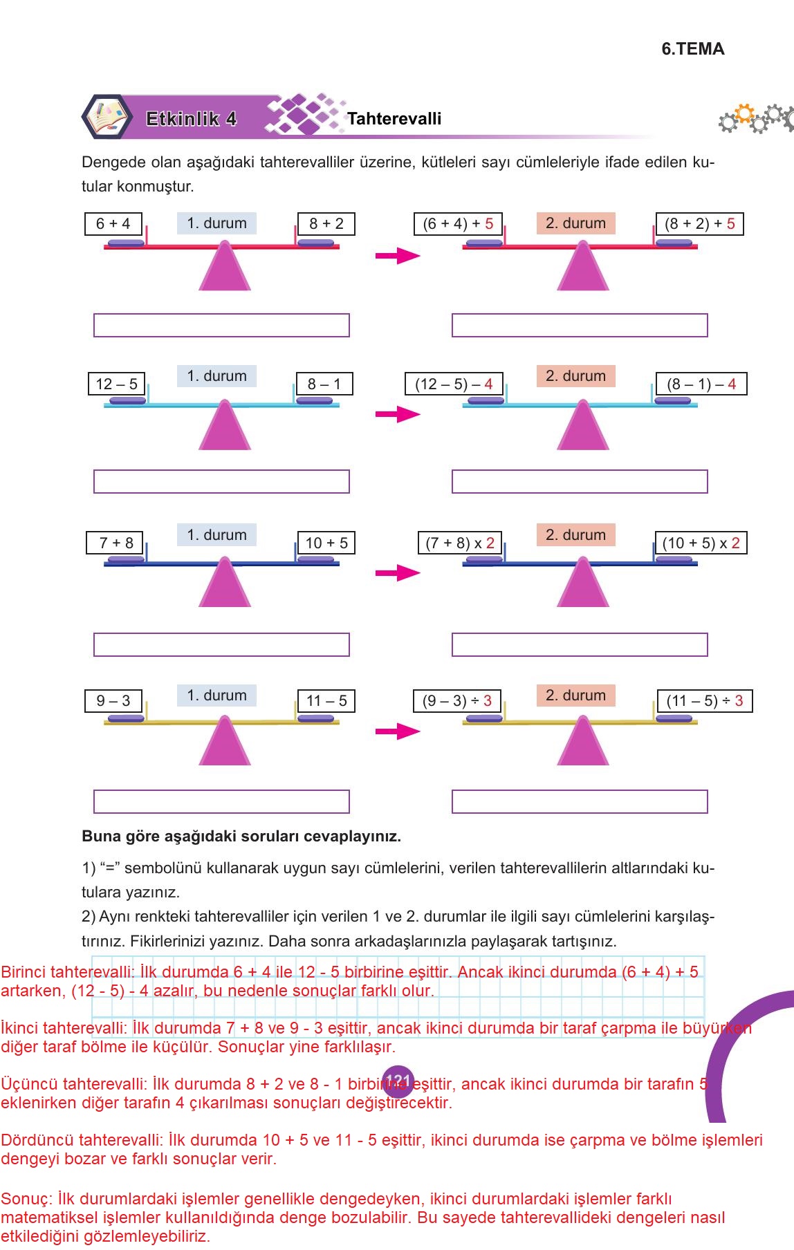 5. Sınıf Meb Yayınları 2. Kitap Matematik Ders Kitabı Sayfa 121 Cevapları 5. Sınıf Meb Yayınları 2. Kitap Matematik Ders Kitabı Sayfa 121 Cevapları