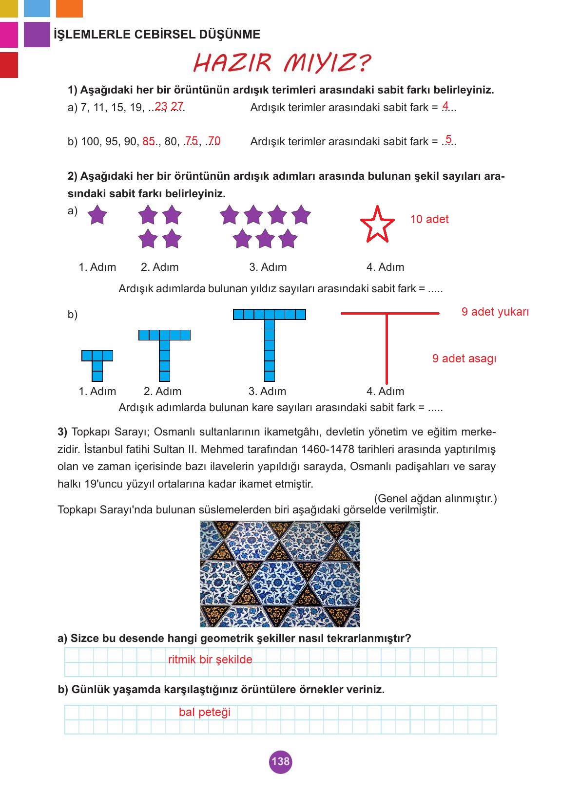 5. Sınıf Meb Yayınları 2. Kitap Matematik Ders Kitabı Sayfa 138 Cevapları