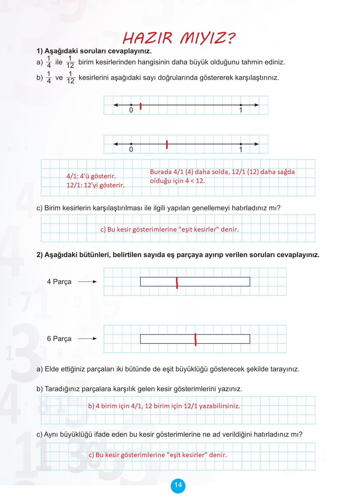 5. Sınıf Meb Yayınları 2. Kitap Matematik Ders Kitabı Sayfa 14 Cevapları