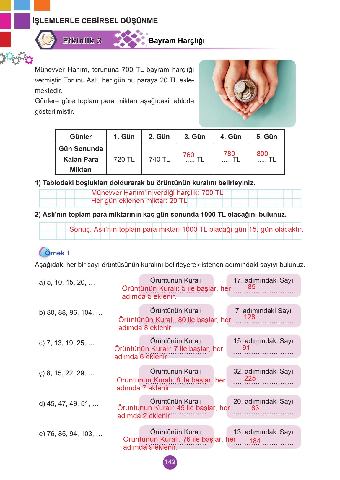 5. Sınıf Meb Yayınları 2. Kitap Matematik Ders Kitabı Sayfa 142 Cevapları