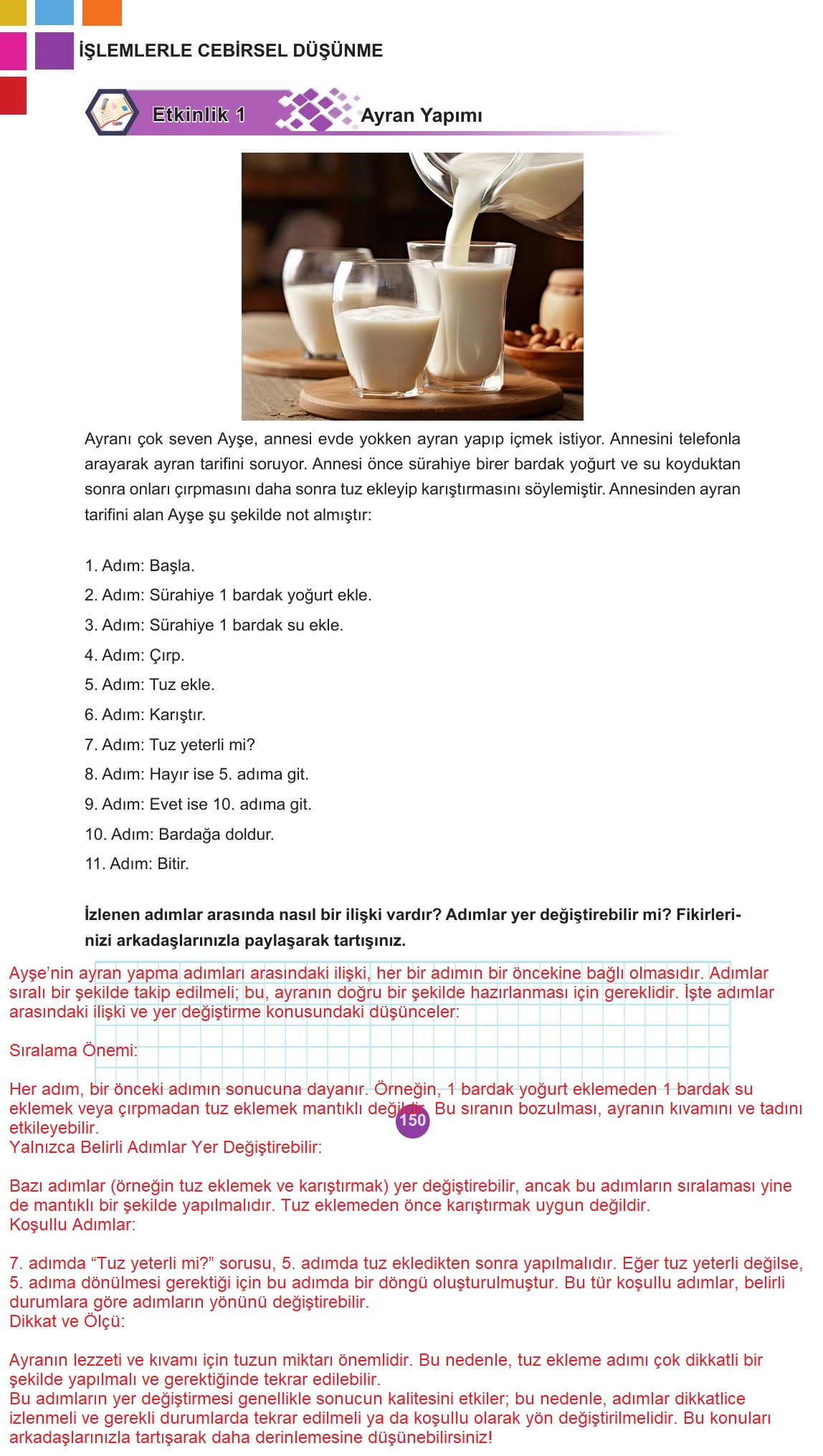 5. Sınıf Meb Yayınları 2. Kitap Matematik Ders Kitabı Sayfa 150 Cevapları 5. Sınıf Meb Yayınları 2. Kitap Matematik Ders Kitabı Sayfa 150 Cevapları