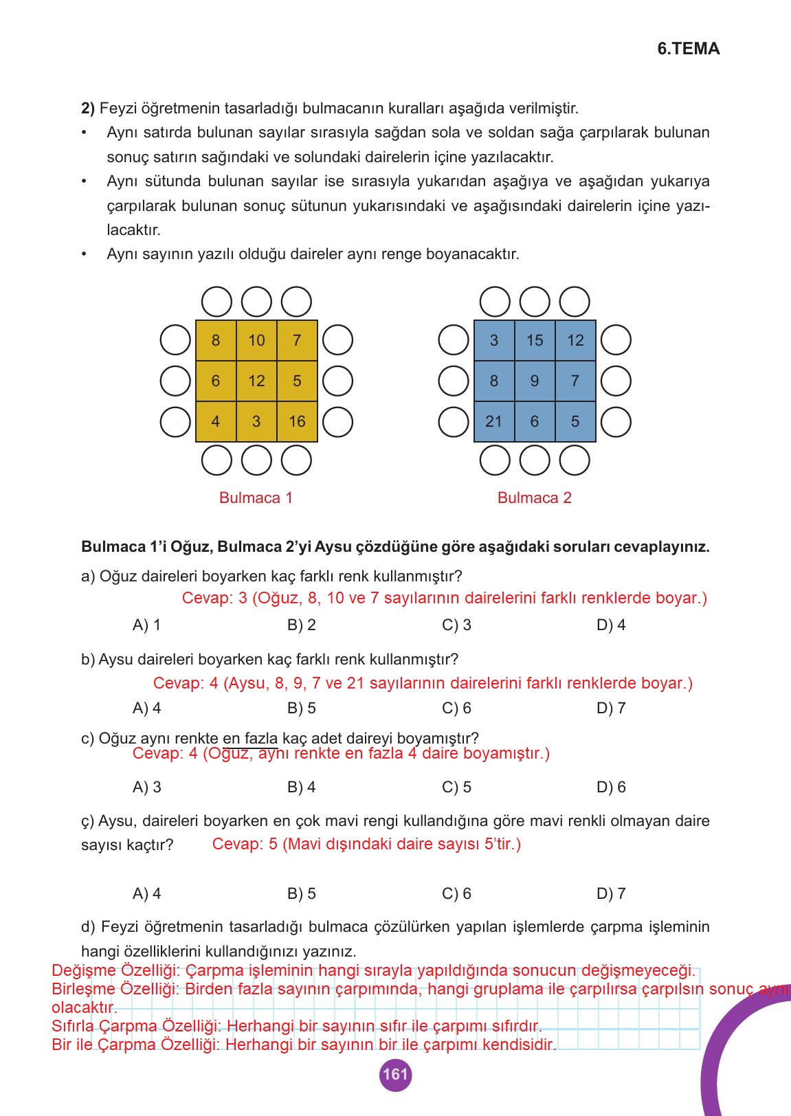 5. Sınıf Meb Yayınları 2. Kitap Matematik Ders Kitabı Sayfa 161 Cevapları 5. Sınıf Meb Yayınları 2. Kitap Matematik Ders Kitabı Sayfa 161 Cevapları