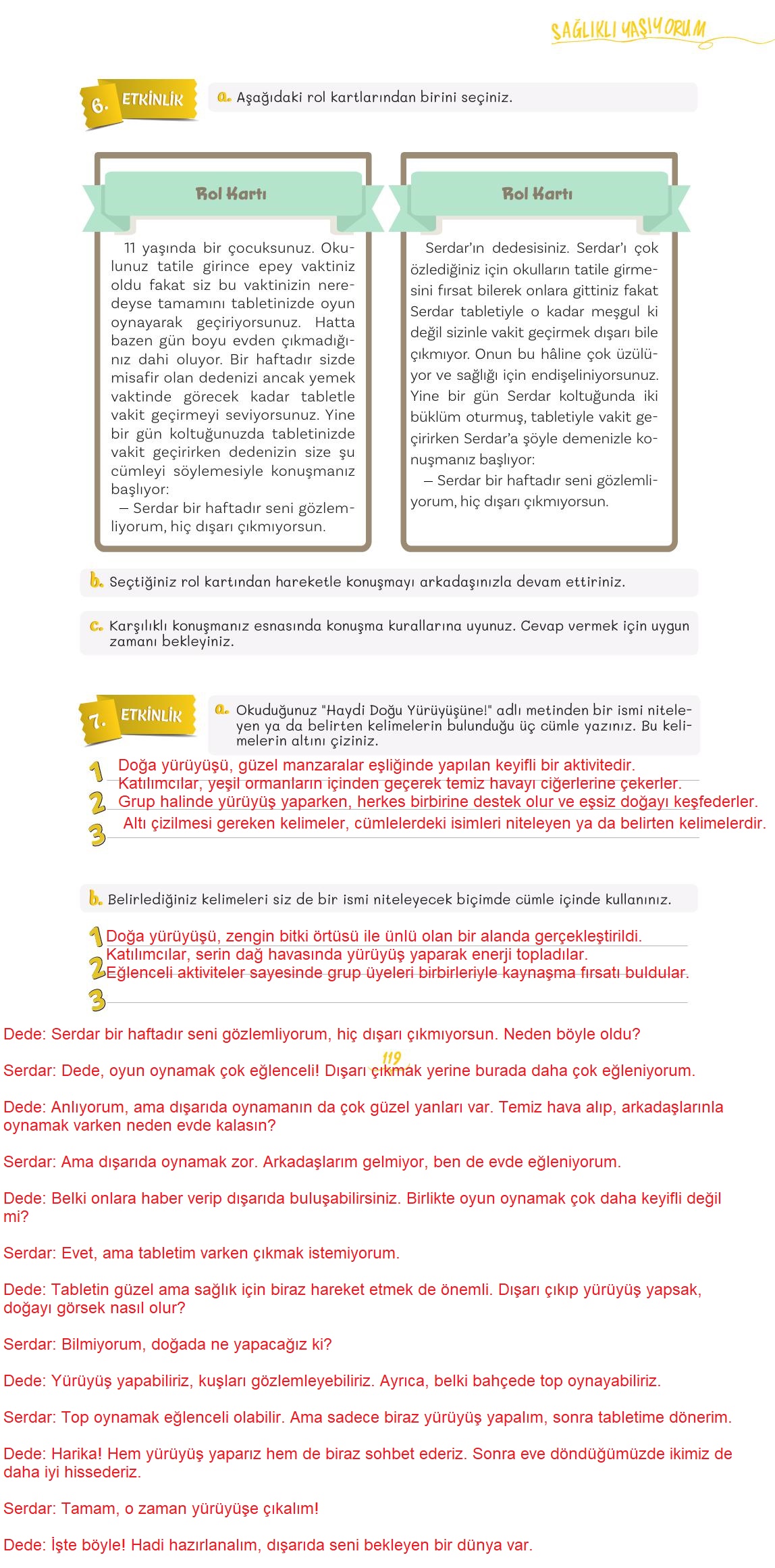 5. Sınıf Meb Yayınları 2. Kitap Türkçe Ders Kitabı Sayfa 119 Cevapları 5. Sınıf Meb Yayınları 2. Kitap Türkçe Ders Kitabı Sayfa 119 Cevapları