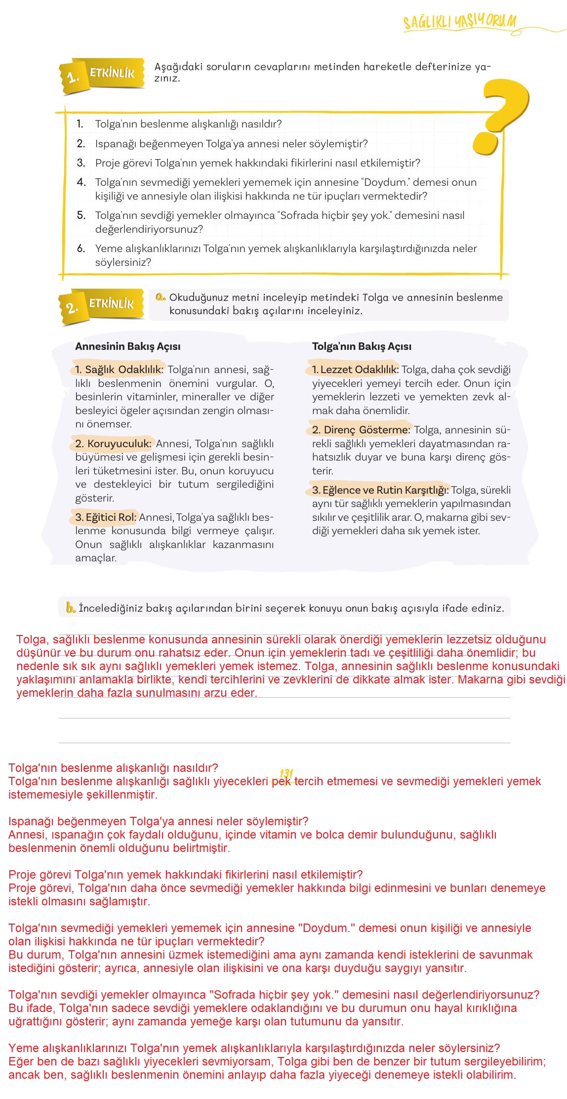 5. Sınıf Meb Yayınları 2. Kitap Türkçe Ders Kitabı Sayfa 131 Cevapları 5. Sınıf Meb Yayınları 2. Kitap Türkçe Ders Kitabı Sayfa 131 Cevapları