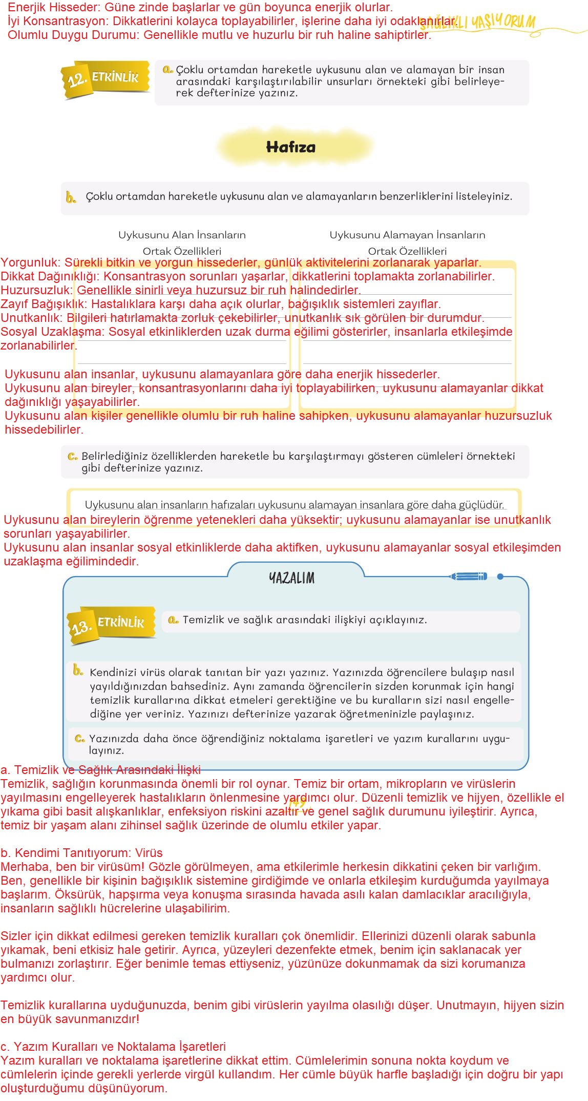 5. Sınıf Meb Yayınları 2. Kitap Türkçe Ders Kitabı Sayfa 149 Cevapları