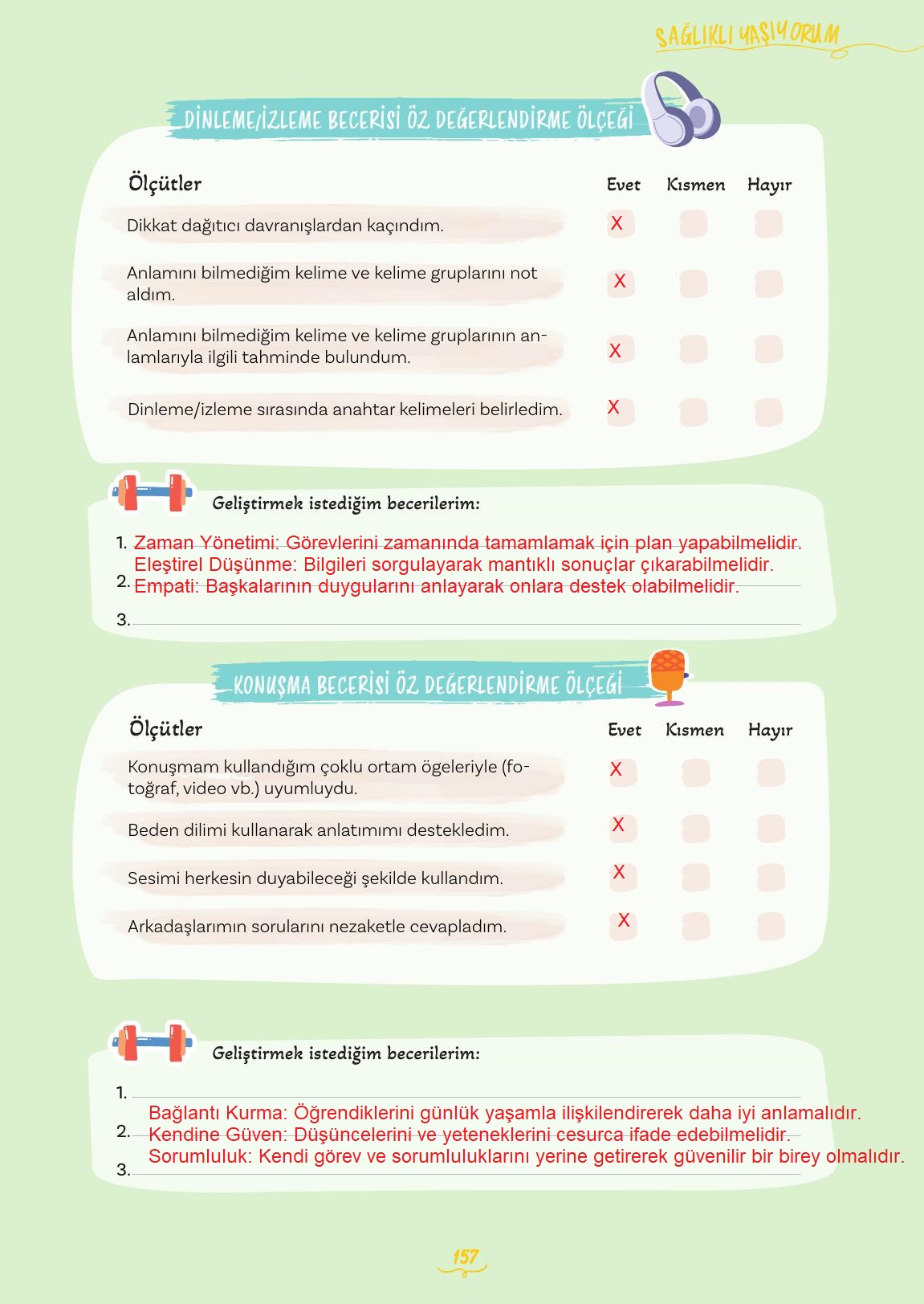 5. Sınıf Meb Yayınları 2. Kitap Türkçe Ders Kitabı Sayfa 157 Cevapları