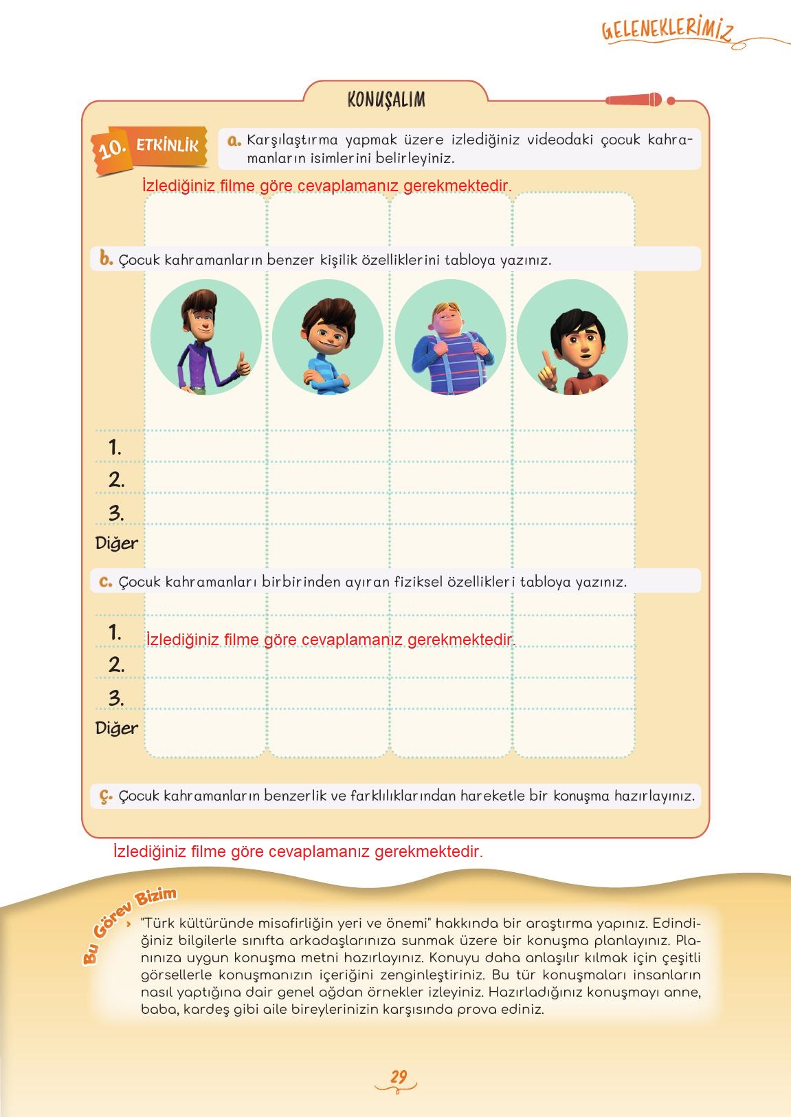 5. Sınıf Meb Yayınları 2. Kitap Türkçe Ders Kitabı Sayfa 29 Cevapları 5. Sınıf Meb Yayınları 2. Kitap Türkçe Ders Kitabı Sayfa 29 Cevapları