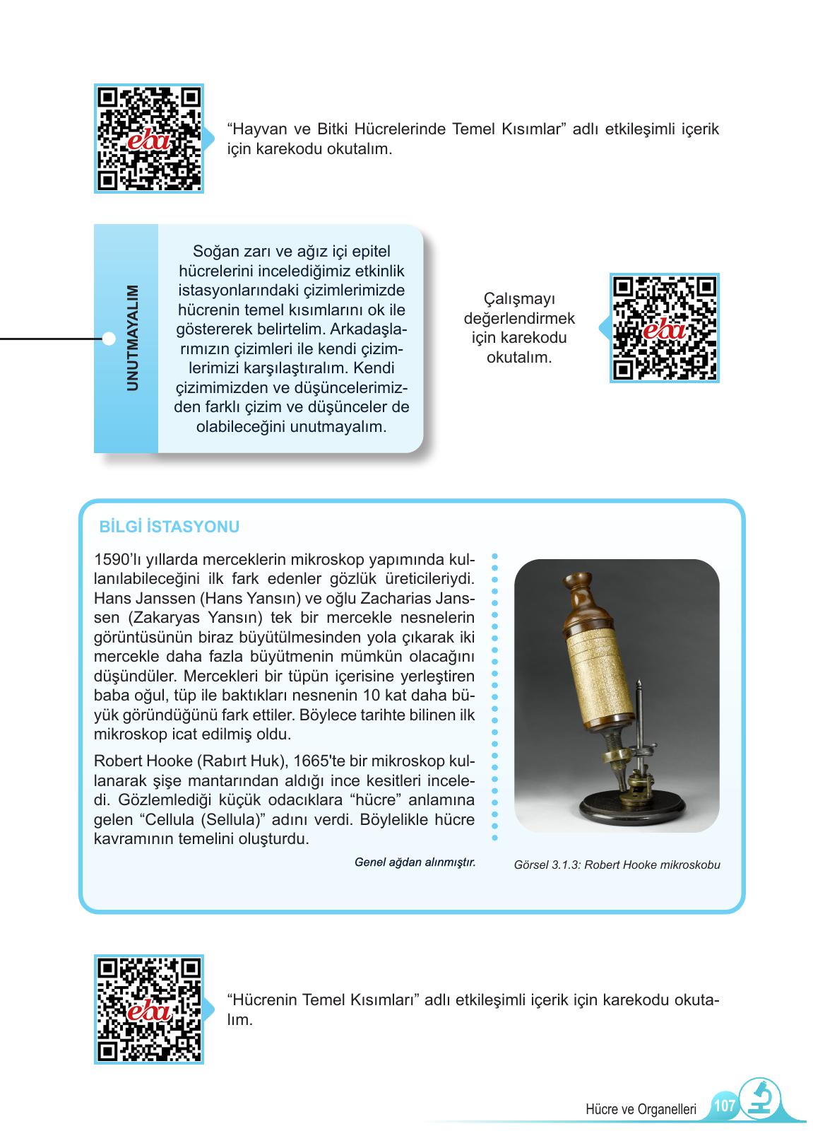 5. Sınıf Meb Yayınları Fen Bilimleri Ders Kitabı Sayfa 107 Cevapları