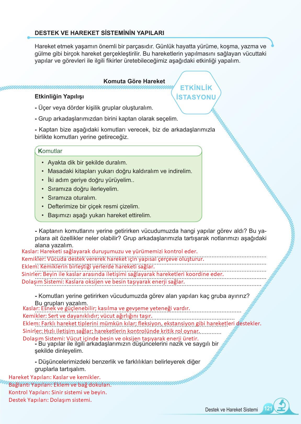 5. Sınıf Meb Yayınları Fen Bilimleri Ders Kitabı Sayfa 121 Cevapları 5. Sınıf Meb Yayınları Fen Bilimleri Ders Kitabı Sayfa 121 Cevapları