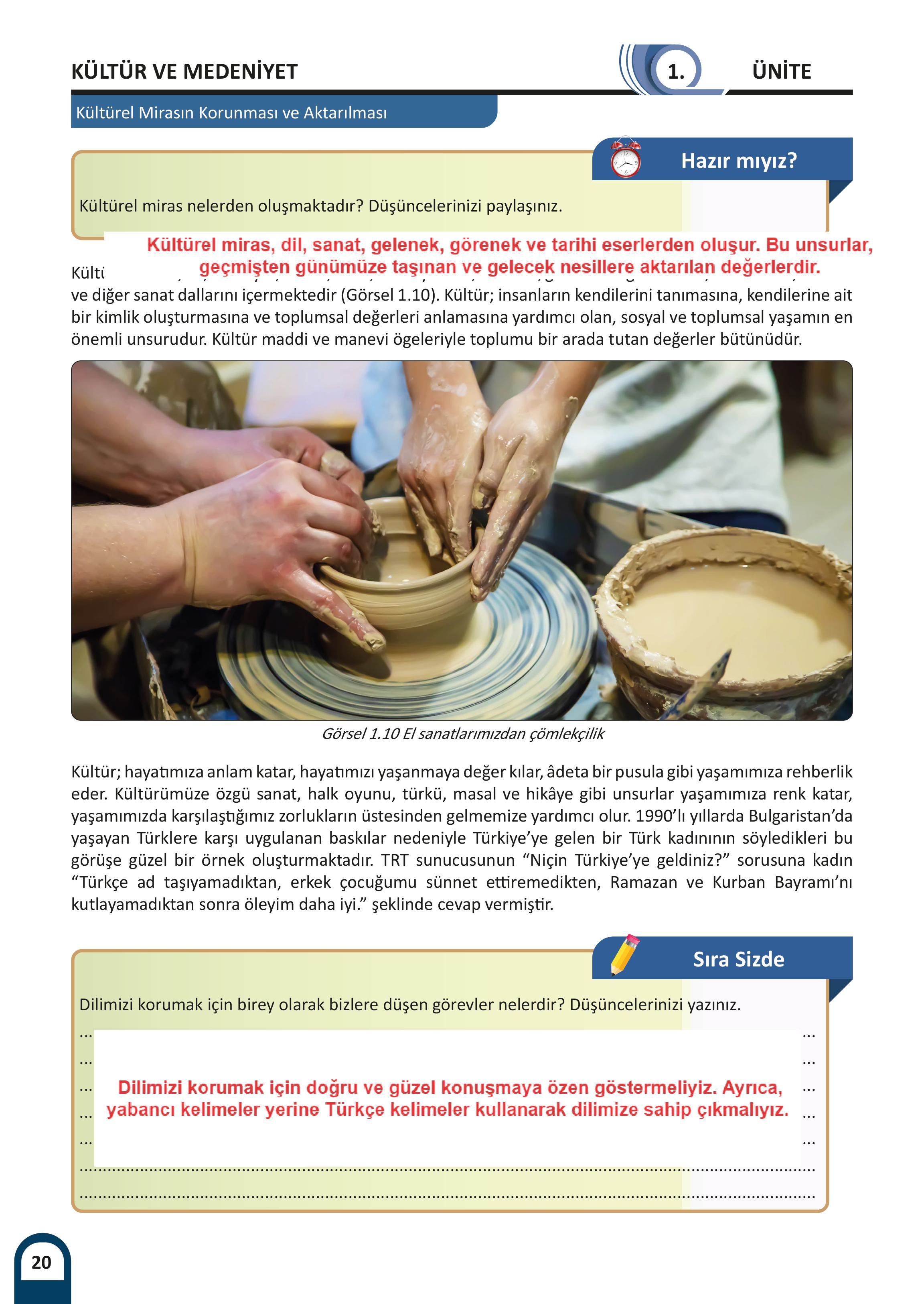 5. Sınıf Meb Yayınları Kültür Ve Medeniyetimize Yön Verenler Ders Kitabı Sayfa 21 Cevapları