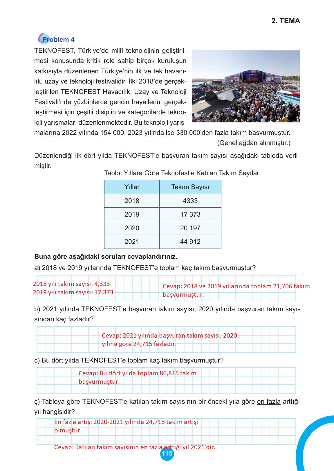 5. Sınıf Meb Yayınları Matematik Ders Kitabı Sayfa 115 Cevapları 5. Sınıf Meb Yayınları Matematik Ders Kitabı Sayfa 115 Cevapları
