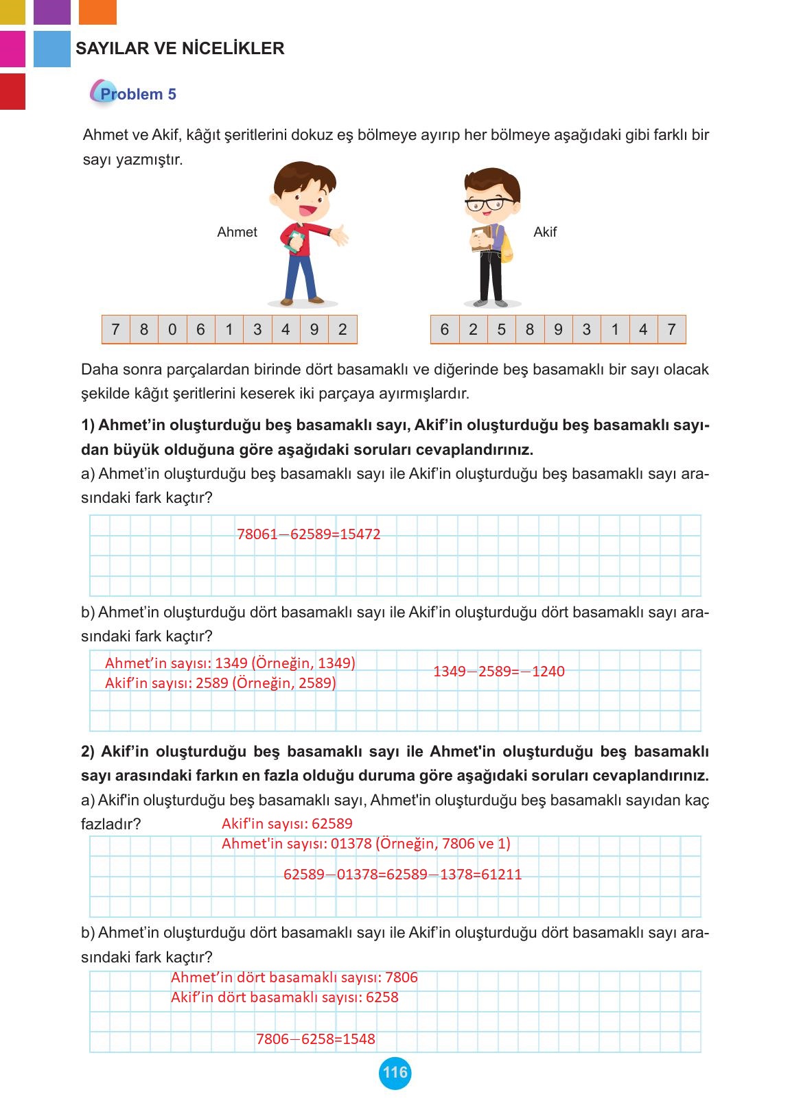 5. Sınıf Meb Yayınları Matematik Ders Kitabı Sayfa 116 Cevapları