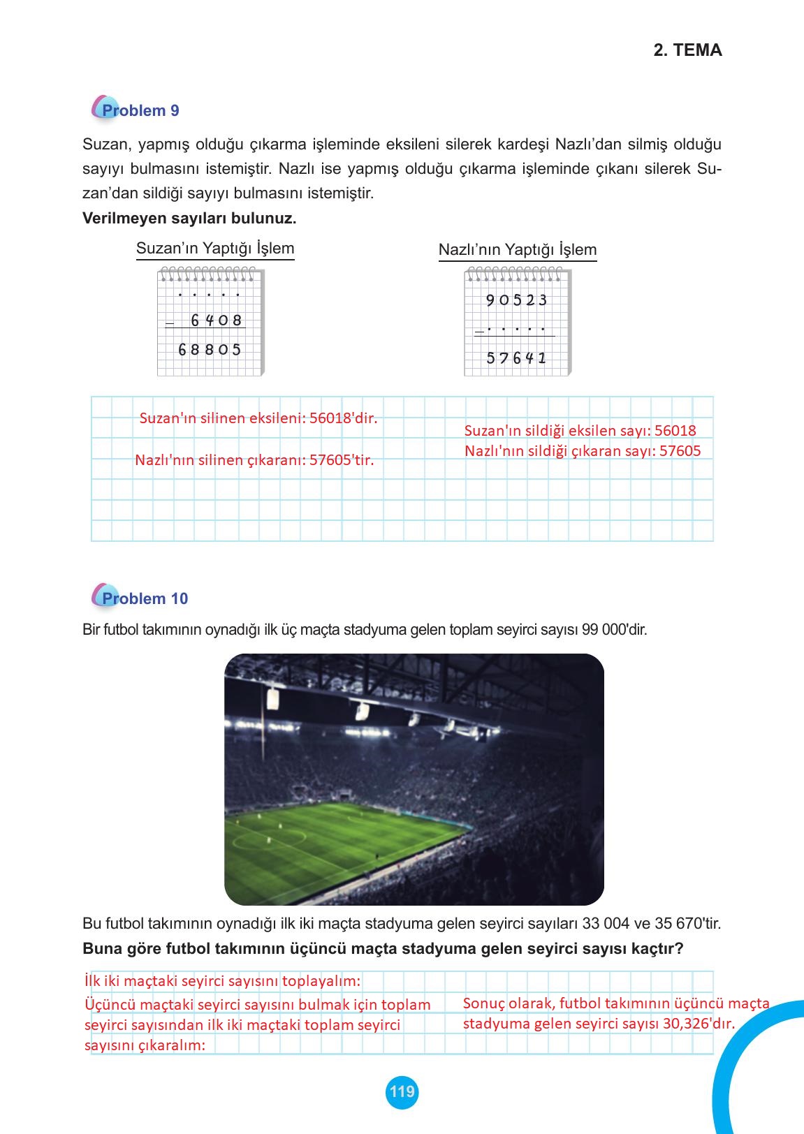 5. Sınıf Meb Yayınları Matematik Ders Kitabı Sayfa 119 Cevapları