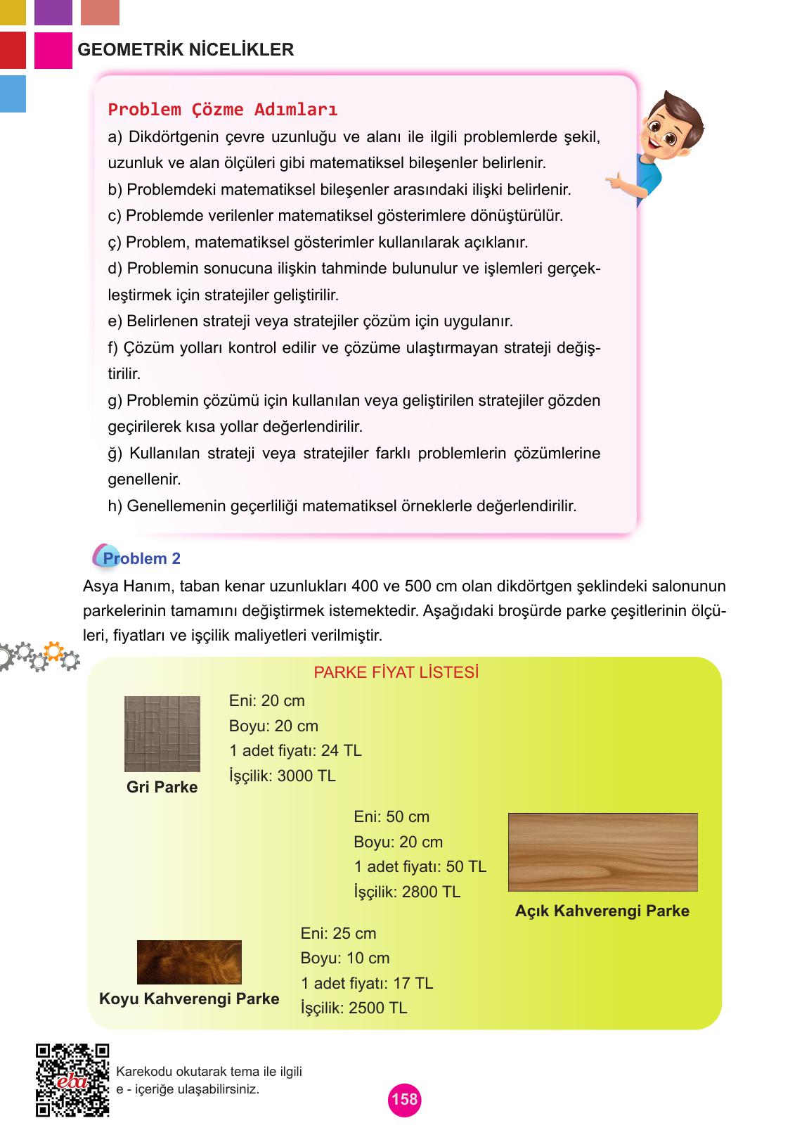 5. Sınıf Meb Yayınları Matematik Ders Kitabı Sayfa 158 Cevapları 5. Sınıf Meb Yayınları Matematik Ders Kitabı Sayfa 158 Cevapları