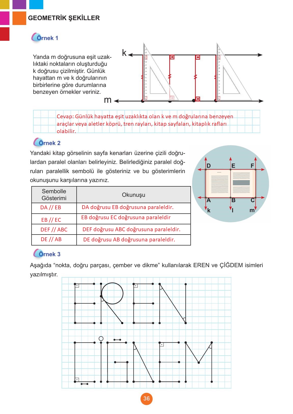 5. Sınıf Meb Yayınları Matematik Ders Kitabı Sayfa 36 Cevapları