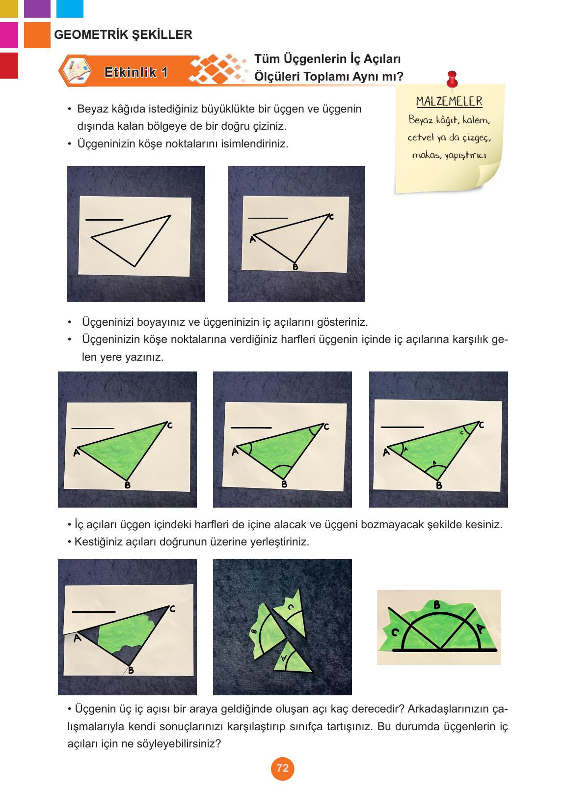 5. Sınıf Meb Yayınları Matematik Ders Kitabı Sayfa 72 Cevapları 5. Sınıf Meb Yayınları Matematik Ders Kitabı Sayfa 72 Cevapları
