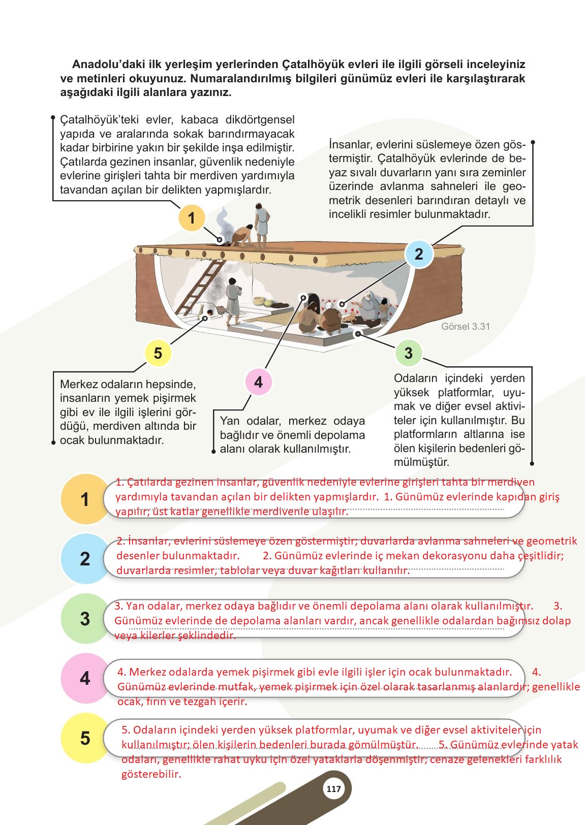 5. Sınıf Meb Yayınları Sosyal Bilgiler Ders Kitabı Sayfa 117 Cevapları