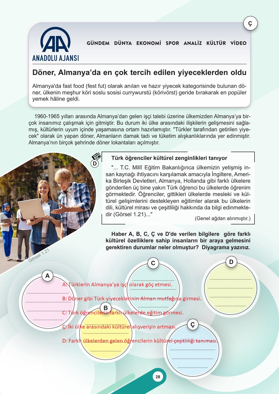 5. Sınıf Meb Yayınları Sosyal Bilgiler Ders Kitabı Sayfa 28 Cevapları