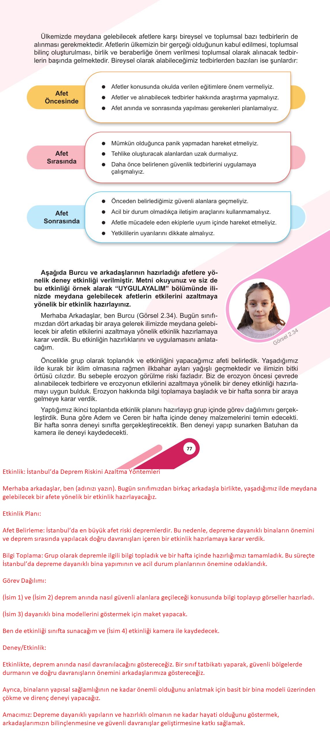 5. Sınıf Meb Yayınları Sosyal Bilgiler Ders Kitabı Sayfa 77 Cevapları