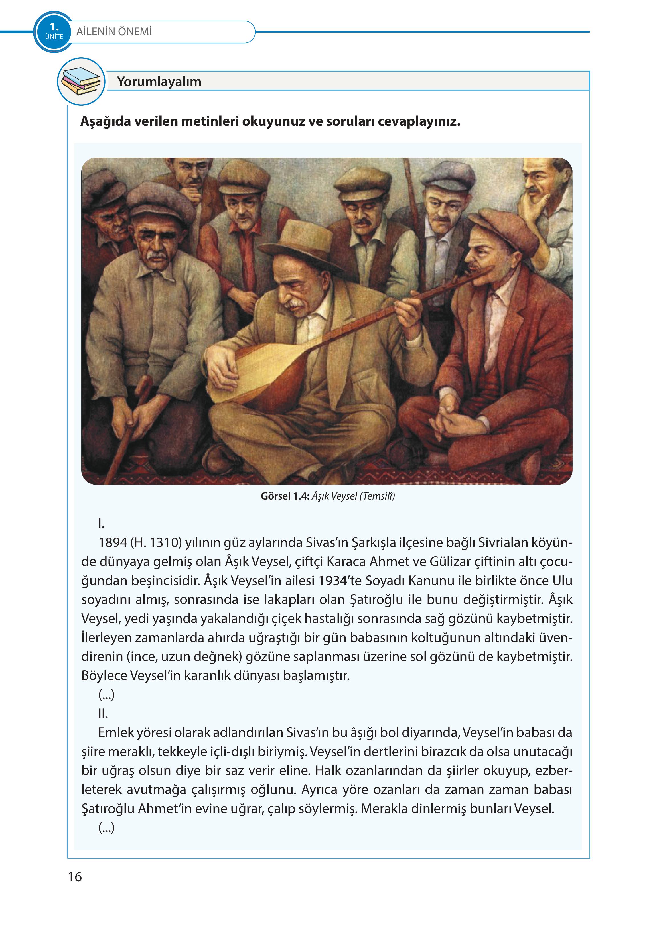 5. Sınıf Meb Yayınları Türk Sosyal Hayatında Aile Ders Kitabı Sayfa 16 Cevapları 5. Sınıf Meb Yayınları Türk Sosyal Hayatında Aile Ders Kitabı Sayfa 16 Cevapları