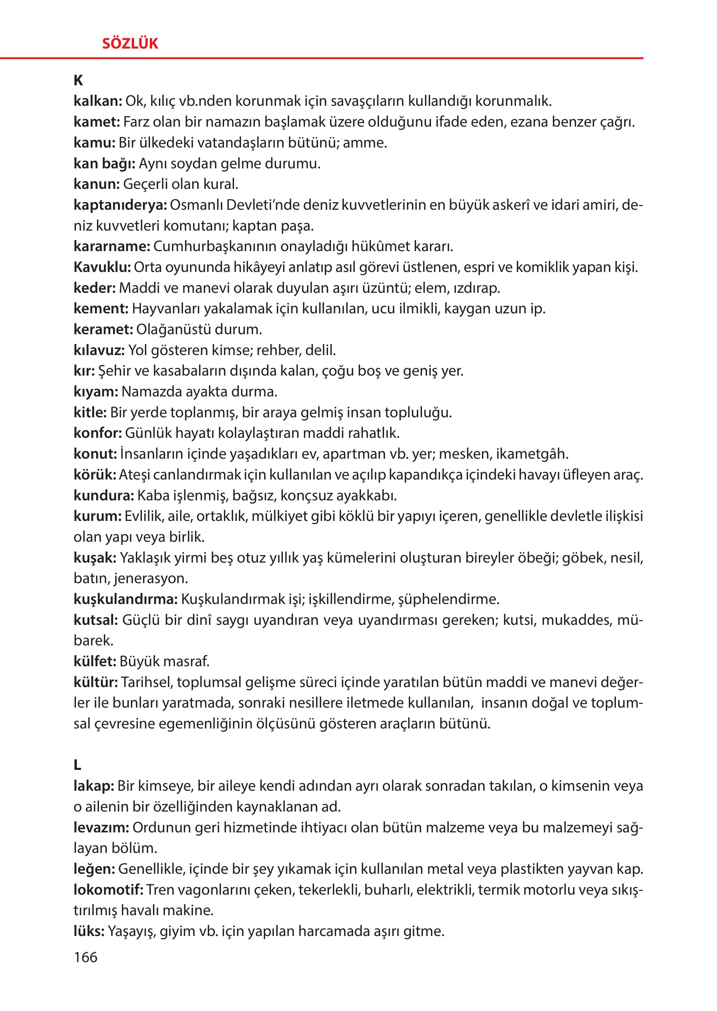 5. Sınıf Meb Yayınları Türk Sosyal Hayatında Aile Ders Kitabı Sayfa 166 Cevapları