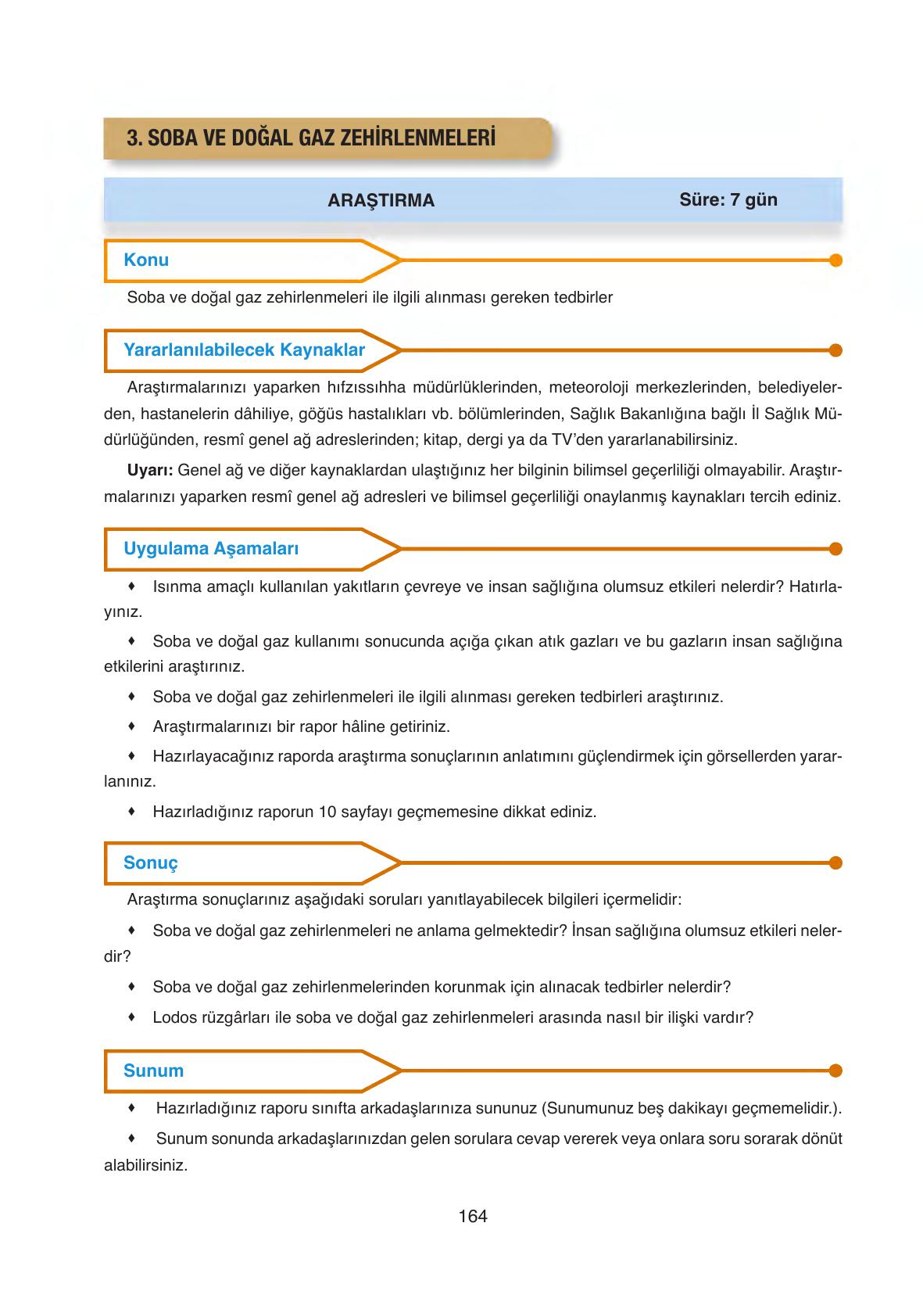 6. Sınıf Gün Yayıncılık Fen Bilimleri Ders Kitabı Sayfa 164 Cevapları