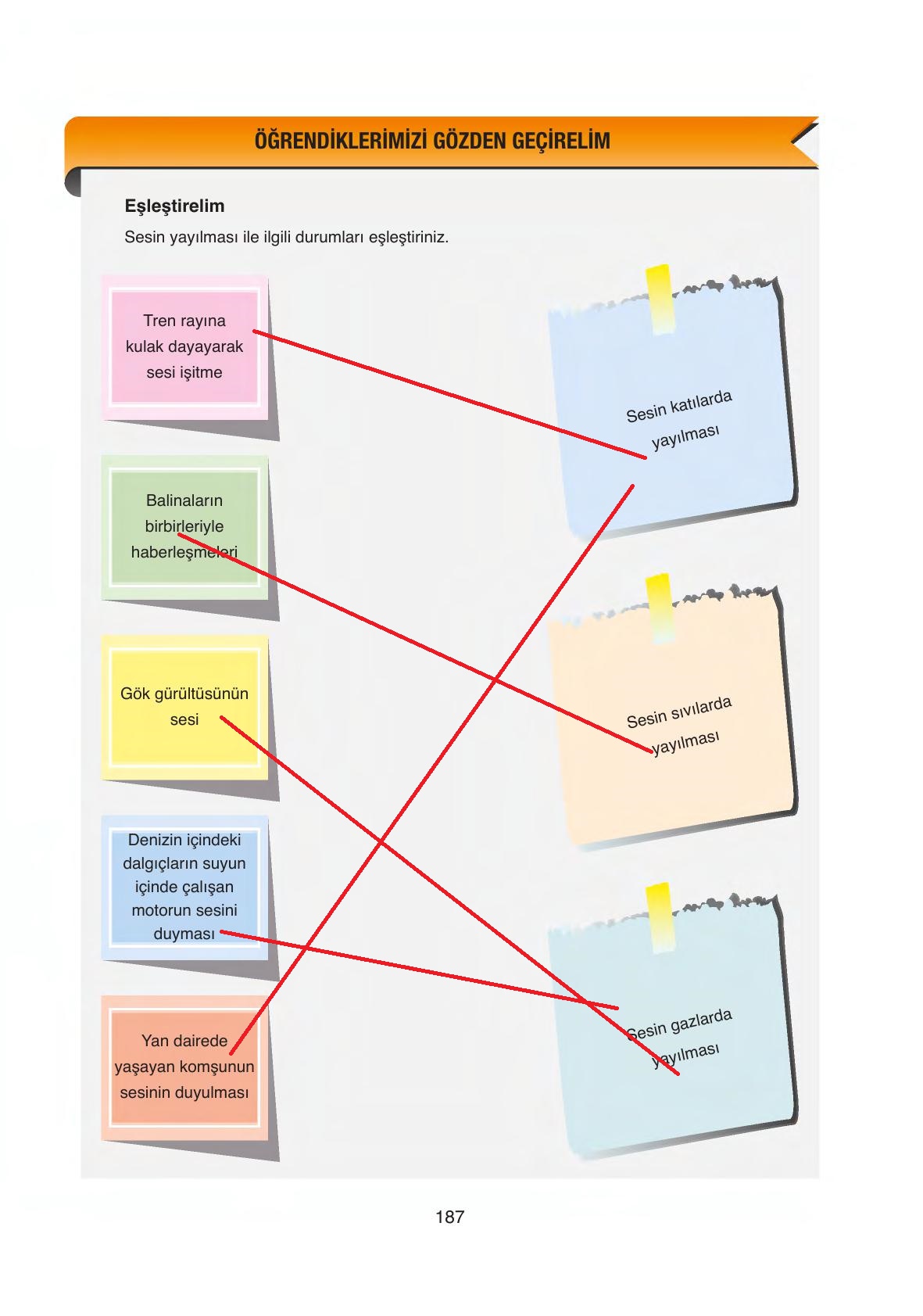 6. Sınıf Gün Yayıncılık Fen Bilimleri Ders Kitabı Sayfa 187 Cevapları