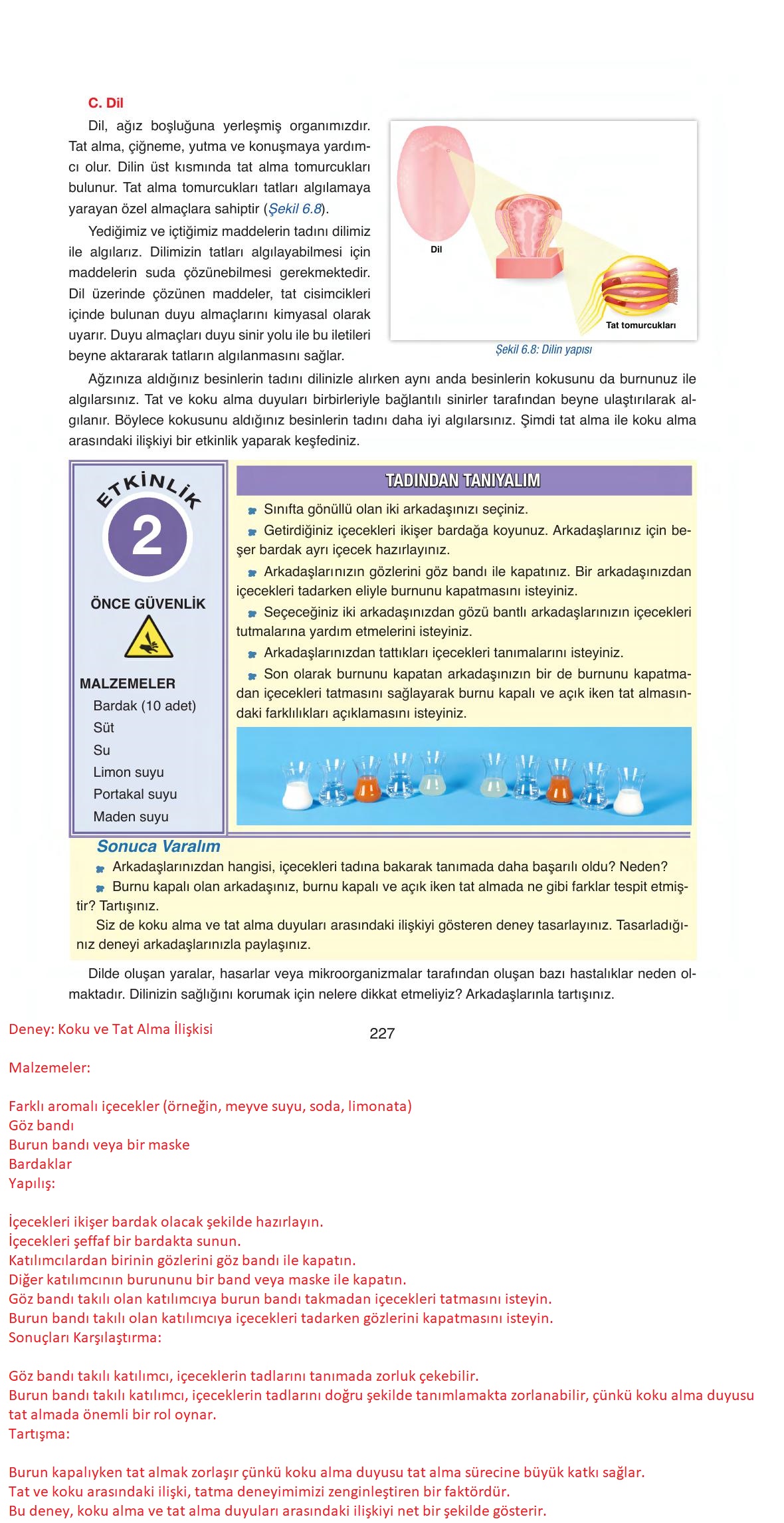6. Sınıf Gün Yayıncılık Fen Bilimleri Ders Kitabı Sayfa 227 Cevapları