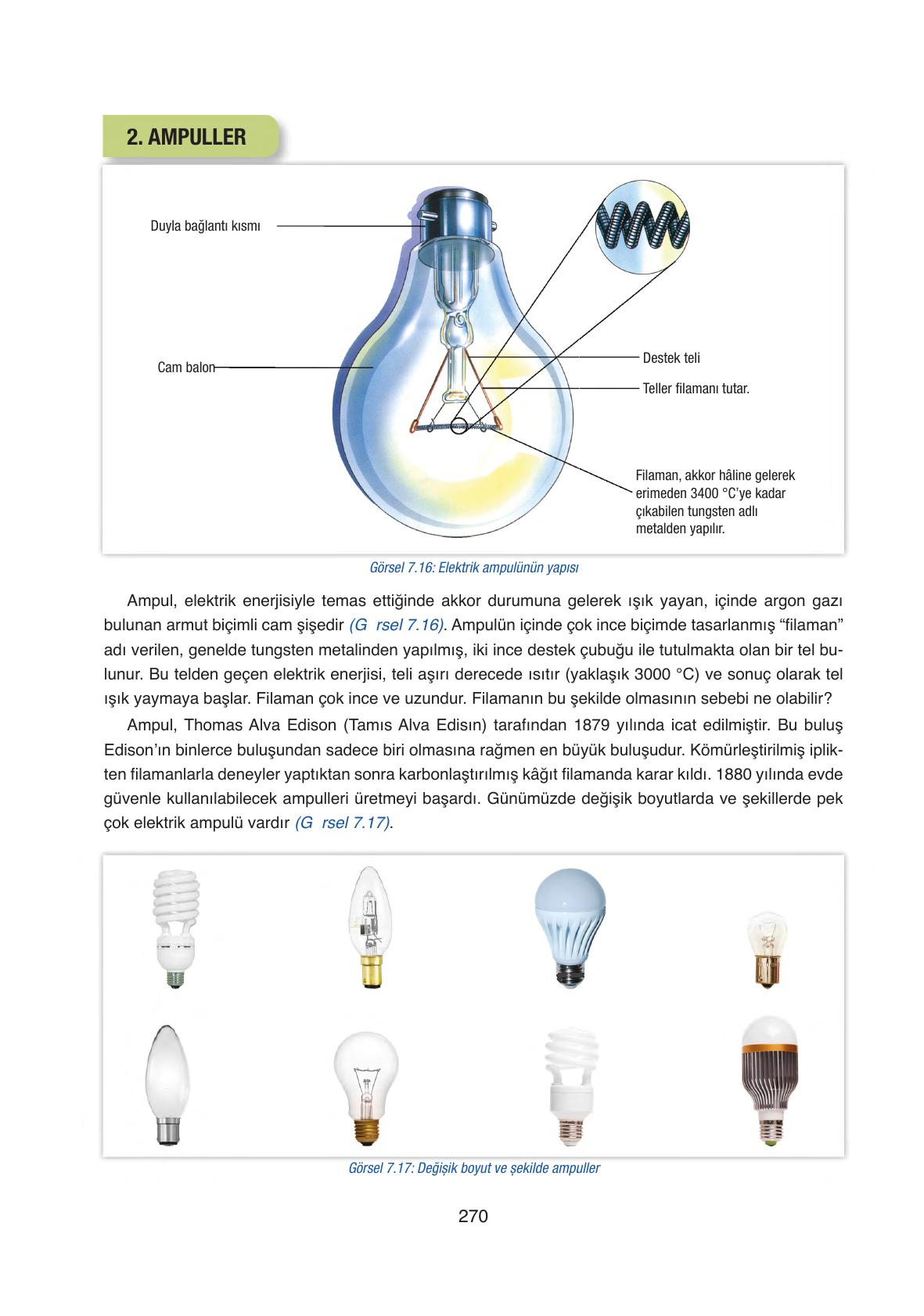 6. Sınıf Gün Yayıncılık Fen Bilimleri Ders Kitabı Sayfa 270 Cevapları