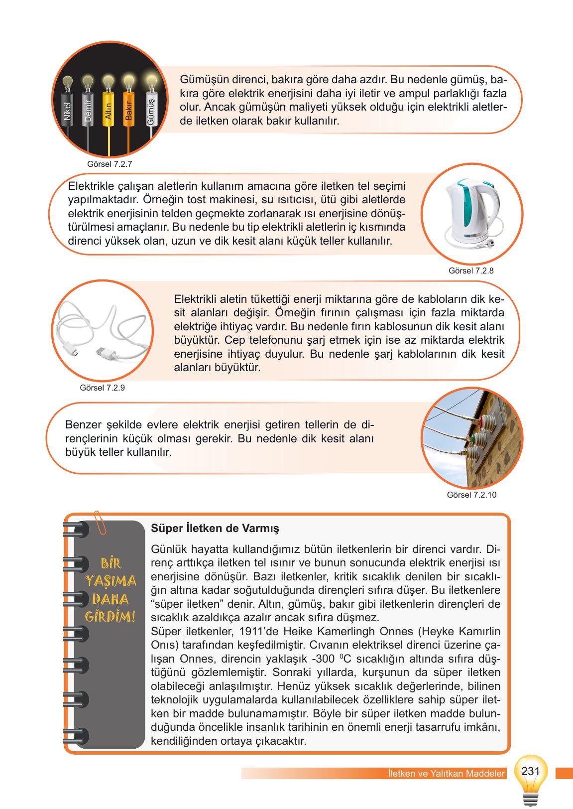 6. Sınıf Meb Yayınları Fen Bilimleri Ders Kitabı Sayfa 231 Cevapları