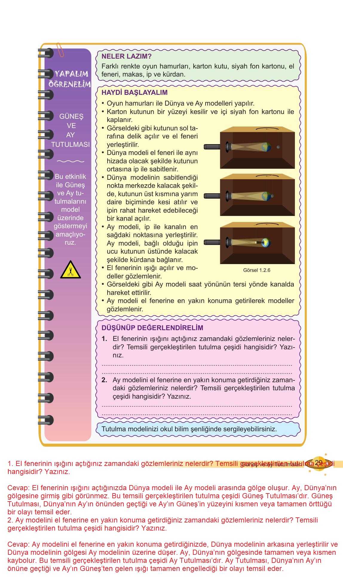 6. Sınıf Meb Yayınları Fen Bilimleri Ders Kitabı Sayfa 29 Cevapları 6. Sınıf Meb Yayınları Fen Bilimleri Ders Kitabı Sayfa 29 Cevapları